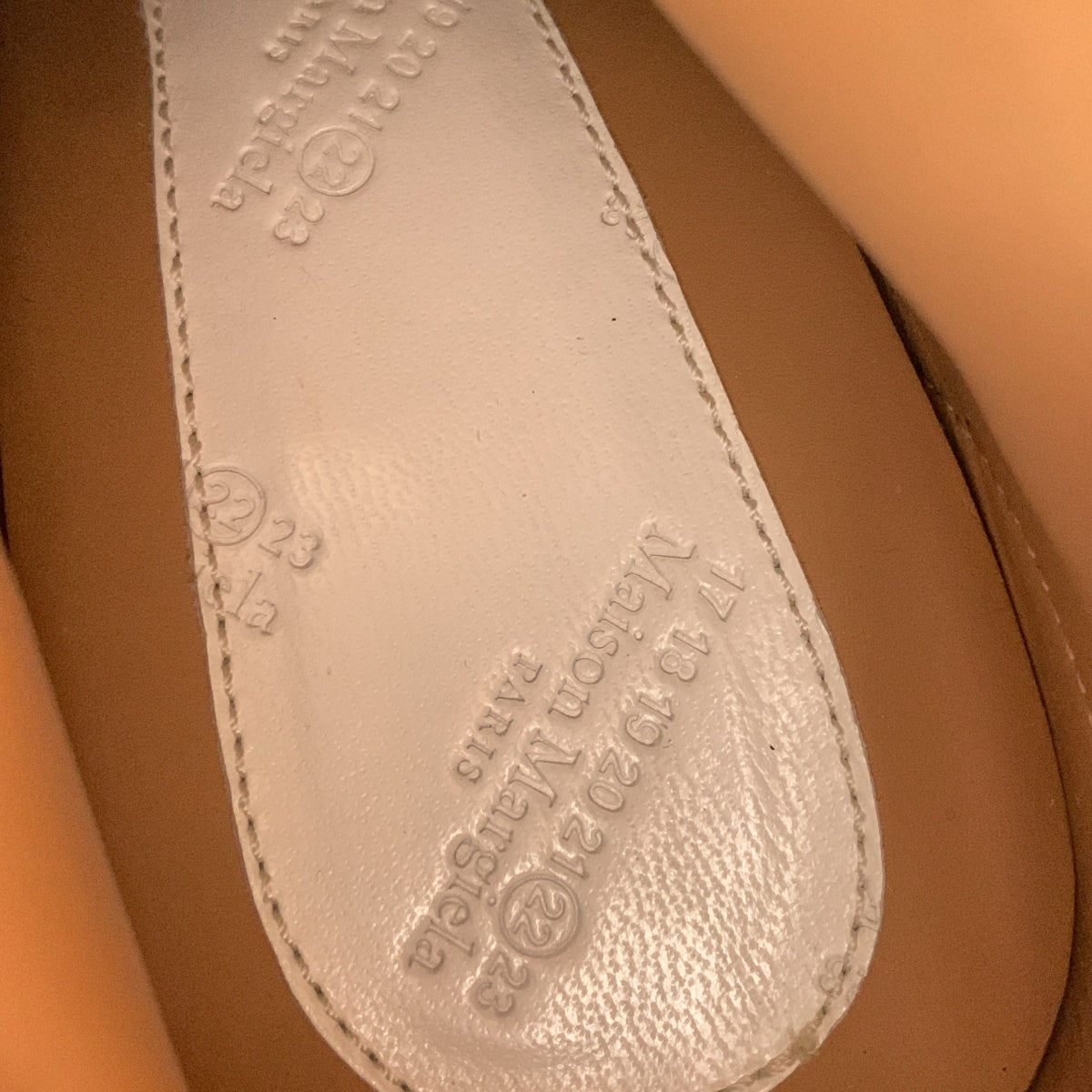 Maison Margiela / 메종 마르젤라 | tabi / 타비 가죽 청키 힐 짧은 부츠 부티 버선 | 37 |