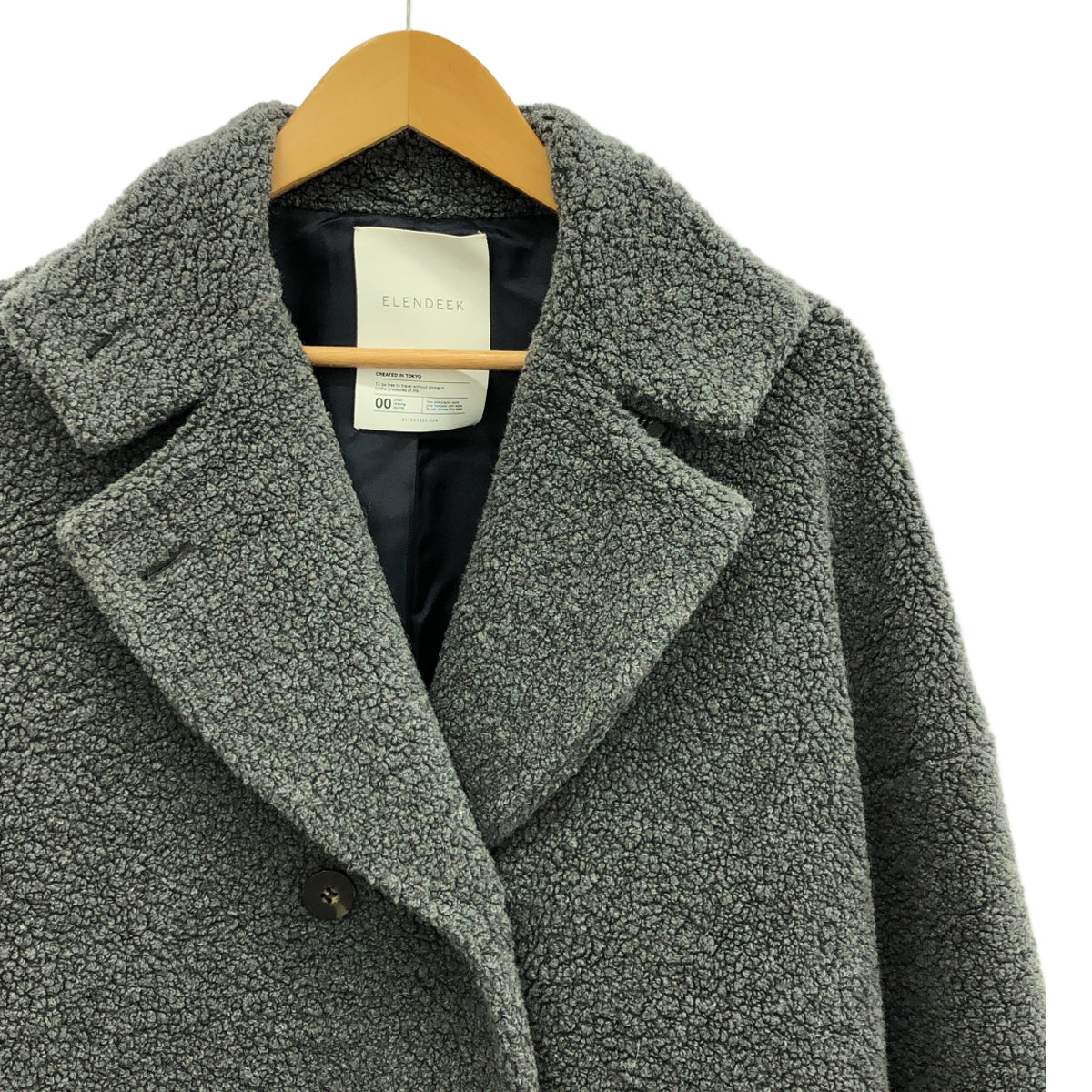 ELENDEEK | Boa Chesterfield 大衣 | 2 | 灰色 | 女款