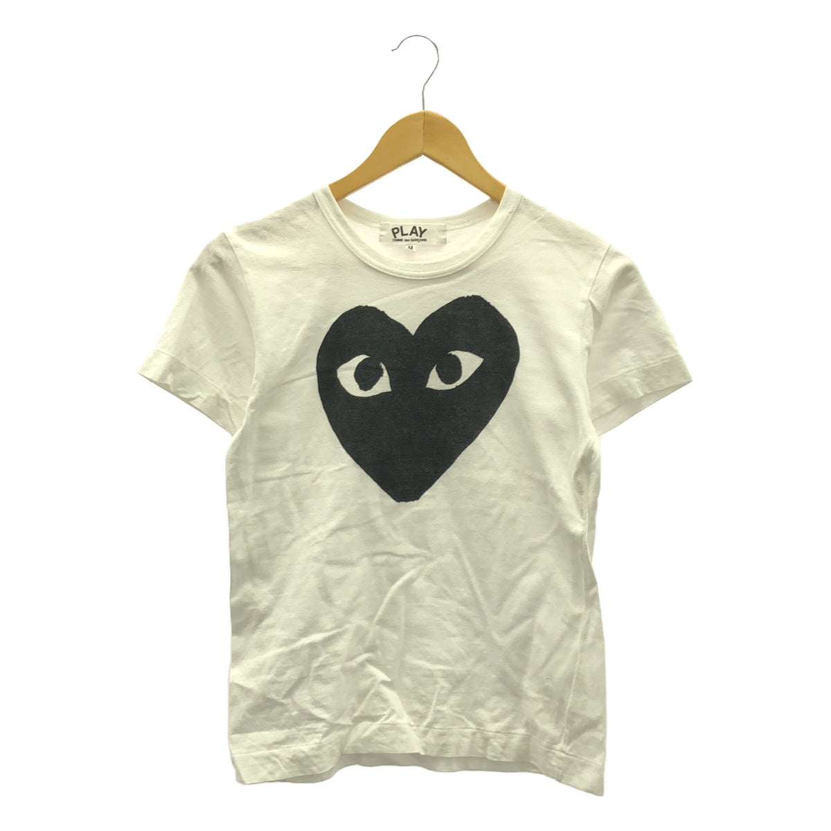 PLAY COMME des GARCONS | Heart logo print T-shirt | M | White | Women's