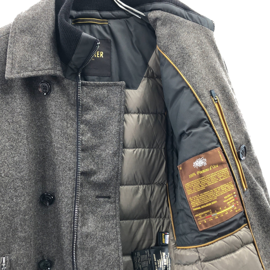 MooRER / ムーレー | ウールカシミヤビーバーメルトンダウンピーコート | 50 | メンズ