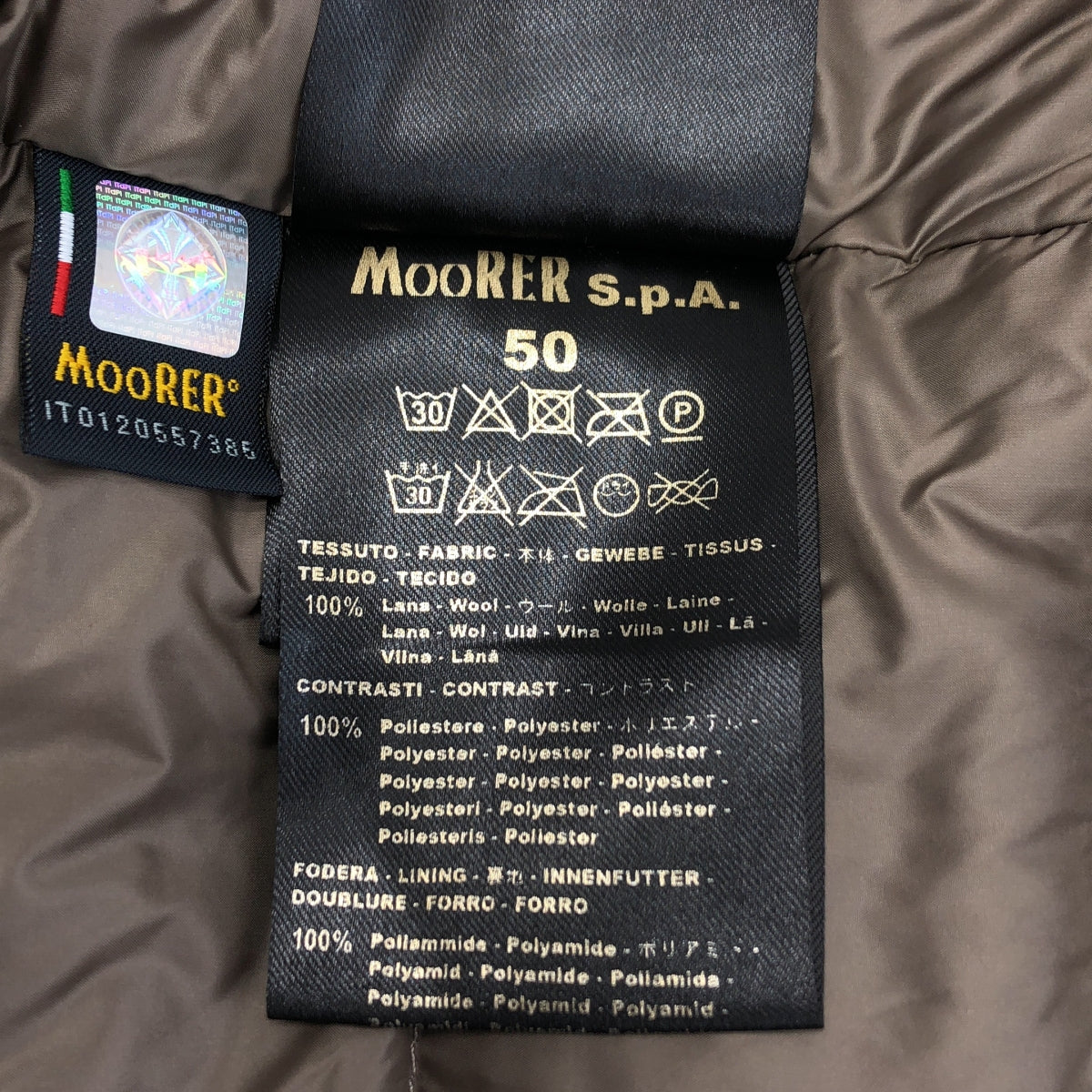 MooRER / ムーレー | ウールカシミヤビーバーメルトンダウンピーコート | 50 | メンズ