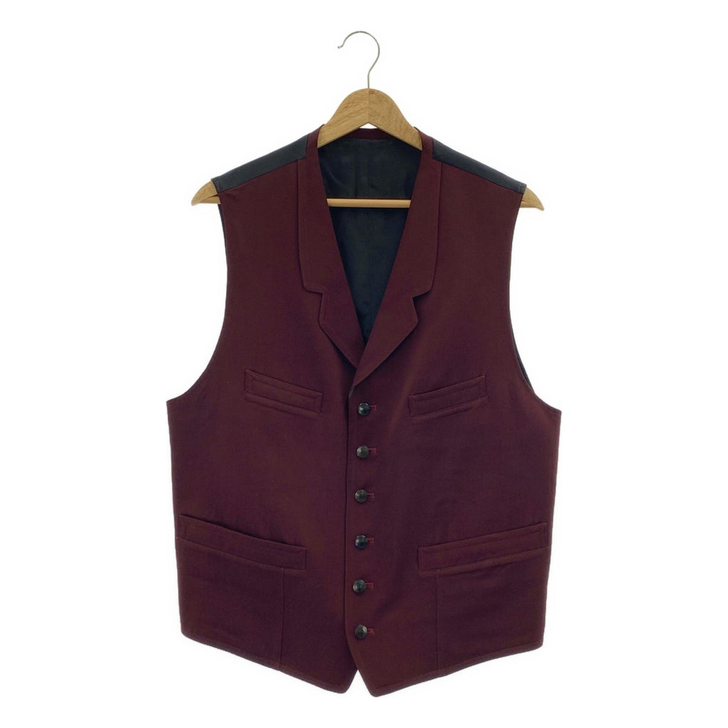 Y's 男裝 / 山本耀司 | 1993秋冬 | 羊毛與人造絲多口袋背心 |