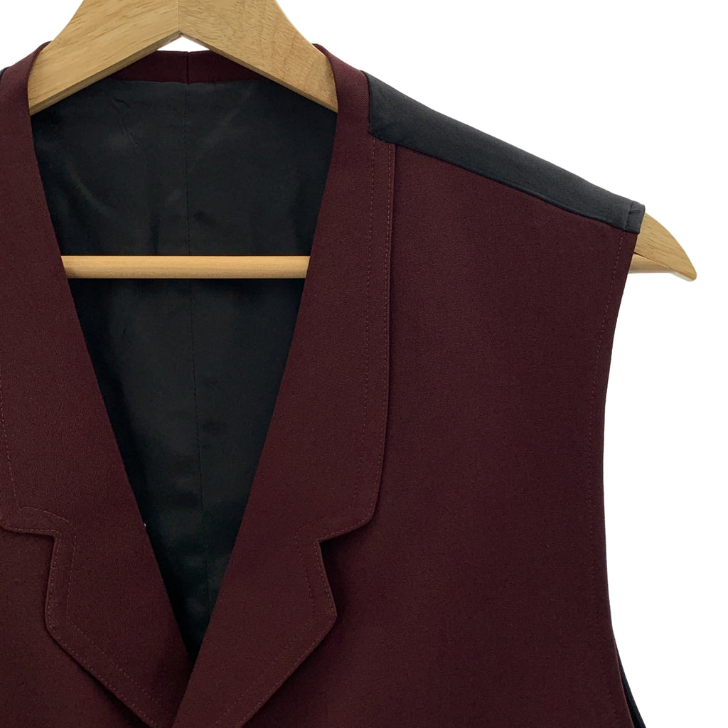 Y's 男裝 / 山本耀司 | 1993秋冬 | 羊毛與人造絲多口袋背心 |