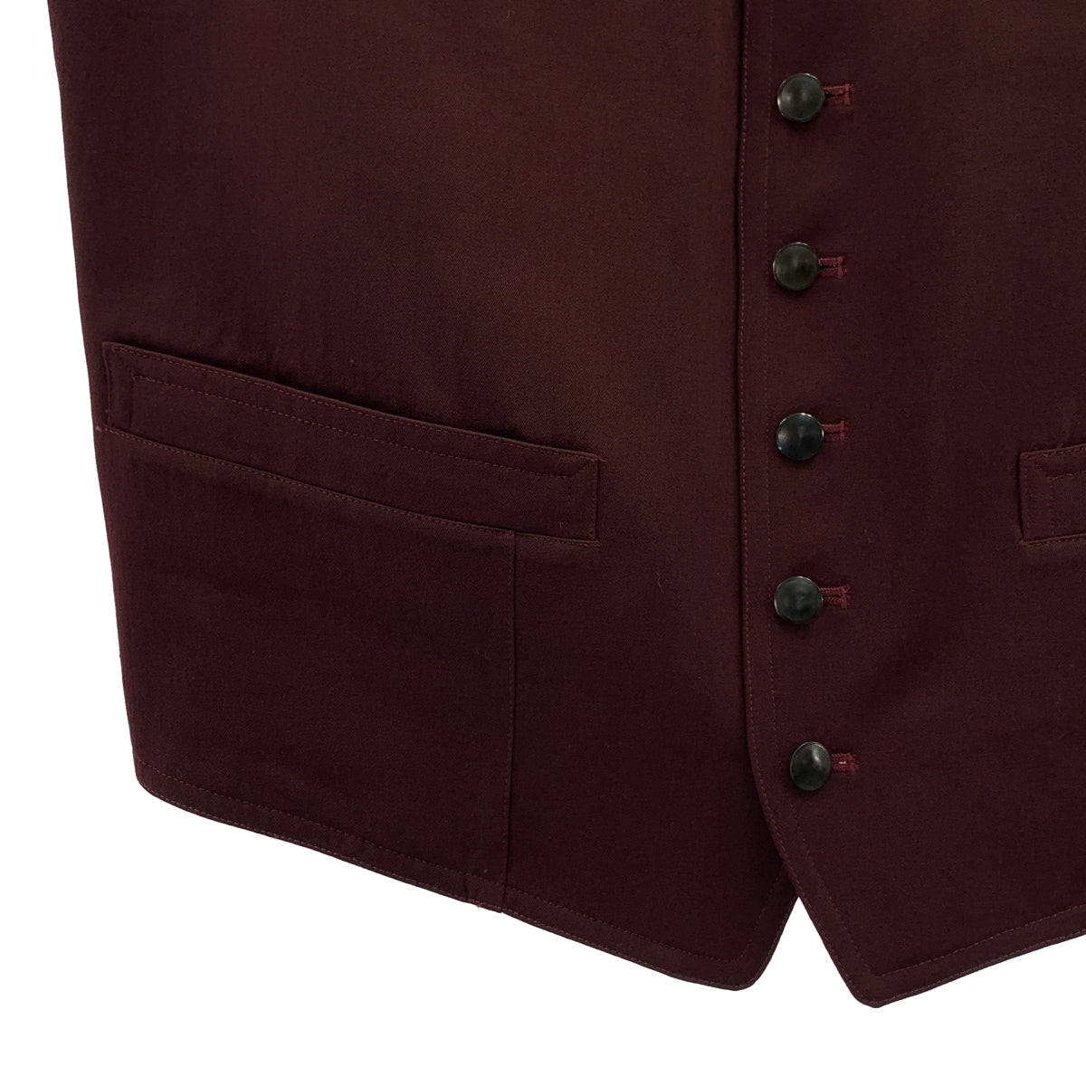 Y's 男裝 / 山本耀司 | 1993秋冬 | 羊毛與人造絲多口袋背心 |