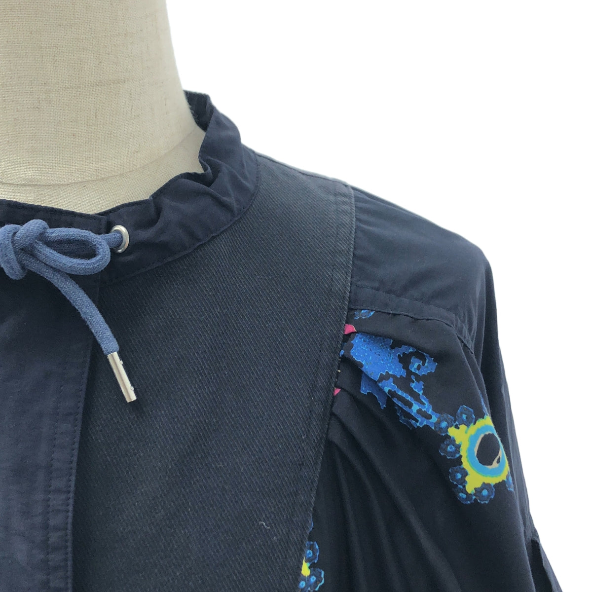 sacai / Sacai | 2017SS | 部落蕾絲對接印花長袖襯衫 | 2 | 女款