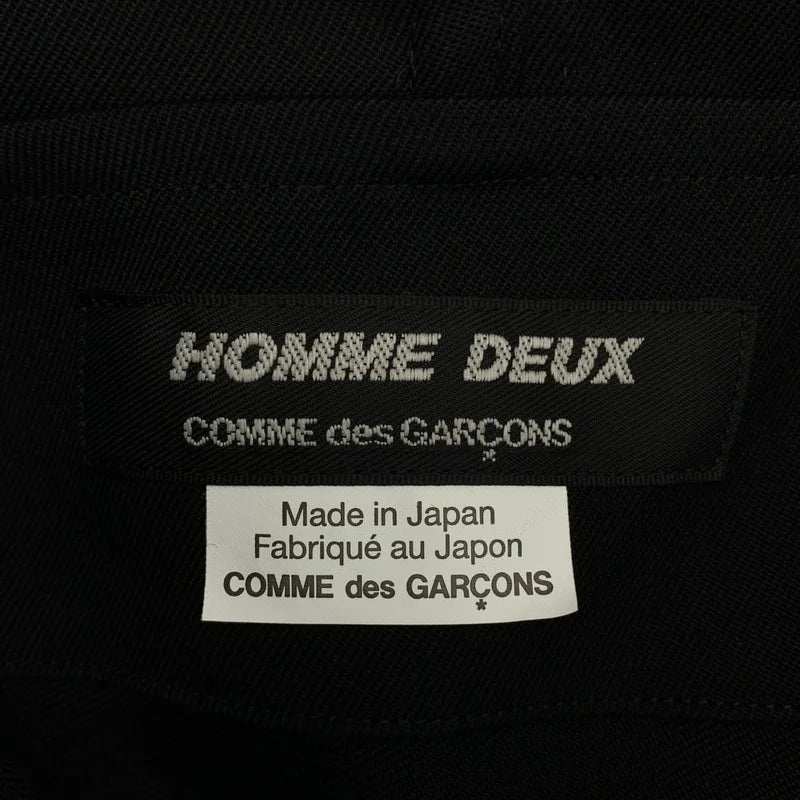 COMME des GARCONS HOMME DEUX / 꼼데가르송옴므듀 | 2023AW | 울 개버딘 후디드 폰초 |