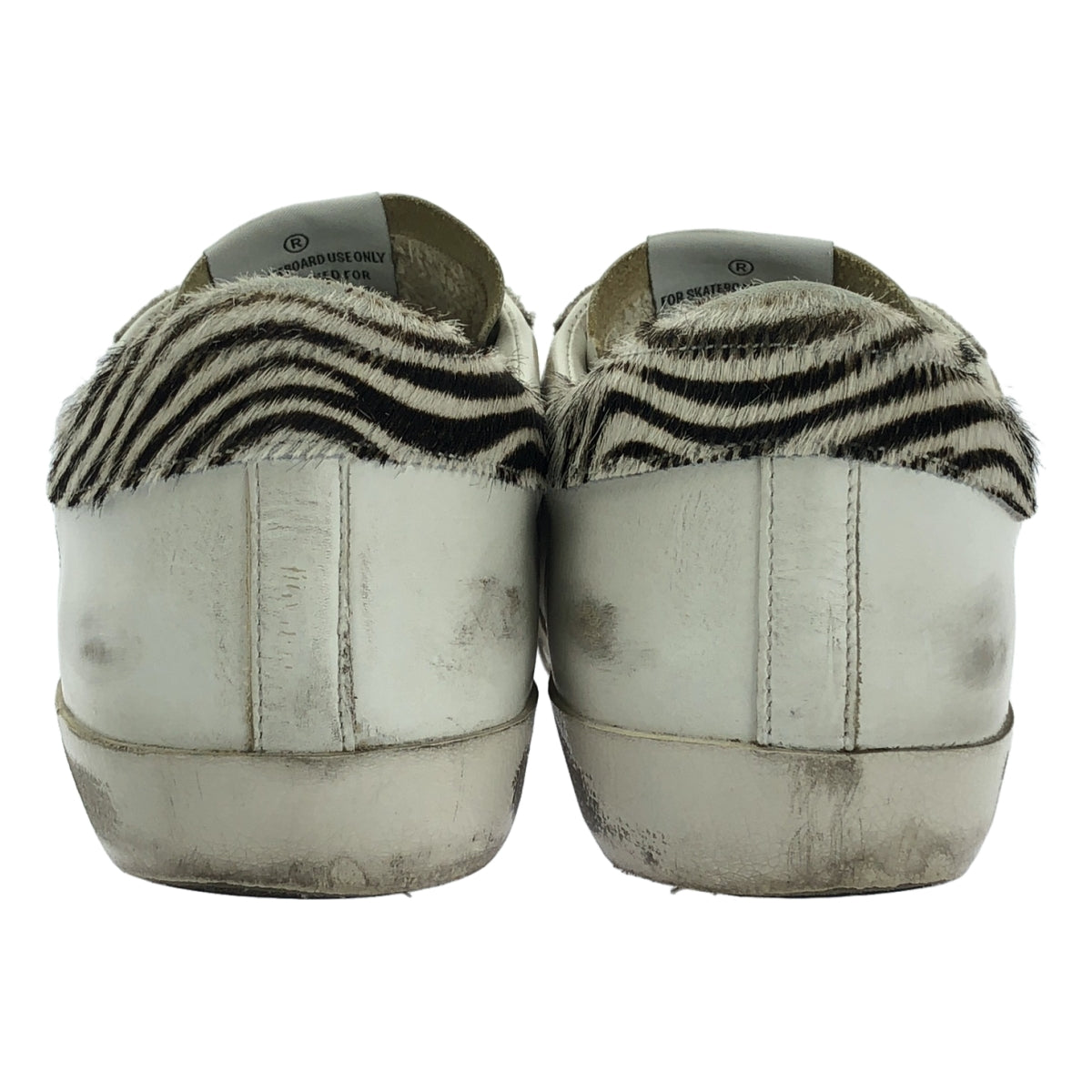 GOLDEN GOOSE | SUPERSTAR 運動鞋 | 做舊低筒皮革運動鞋 | 40 碼 | 白色/銀色 | 女款