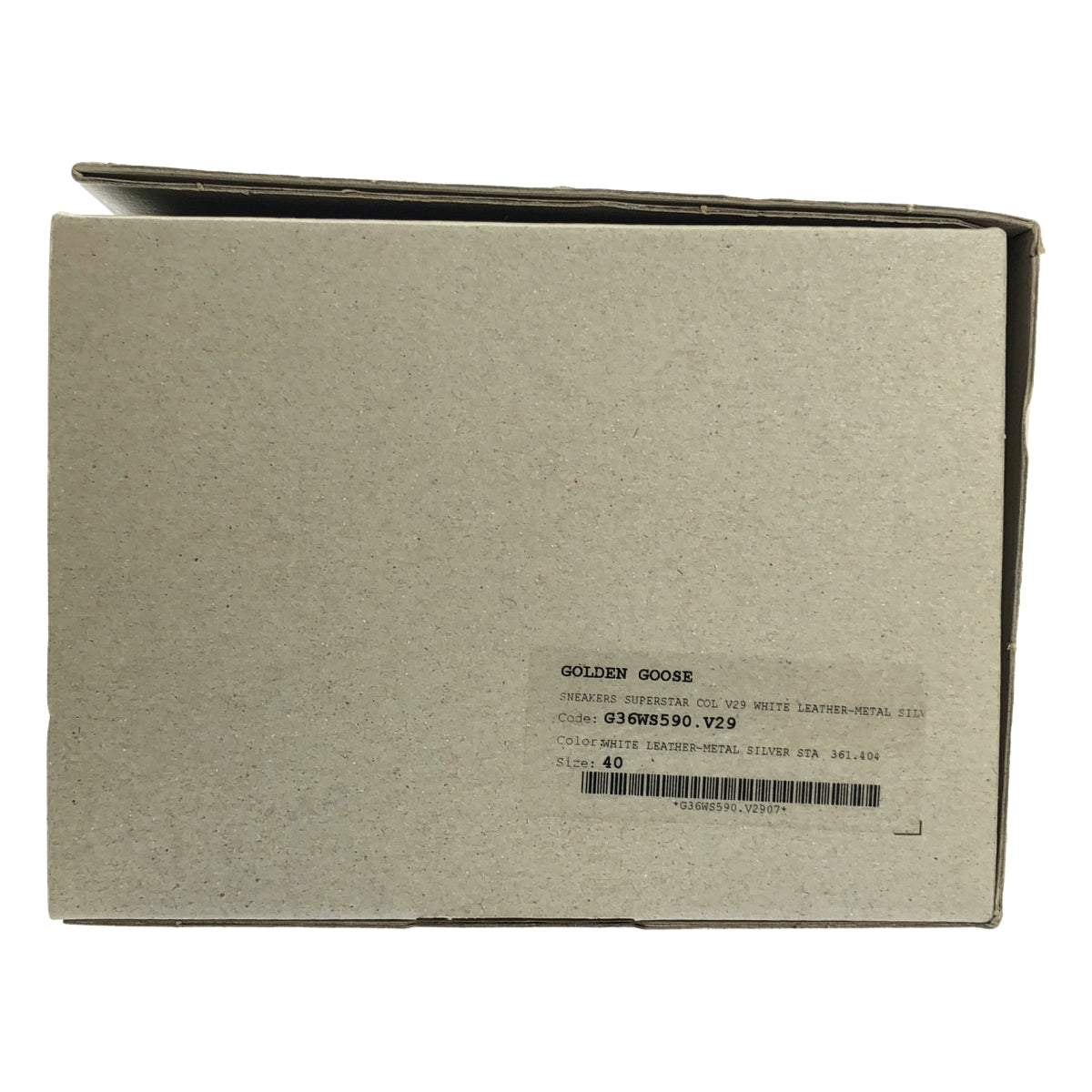 GOLDEN GOOSE | SUPERSTAR 運動鞋 | 做舊低筒皮革運動鞋 | 40 碼 | 白色/銀色 | 女款