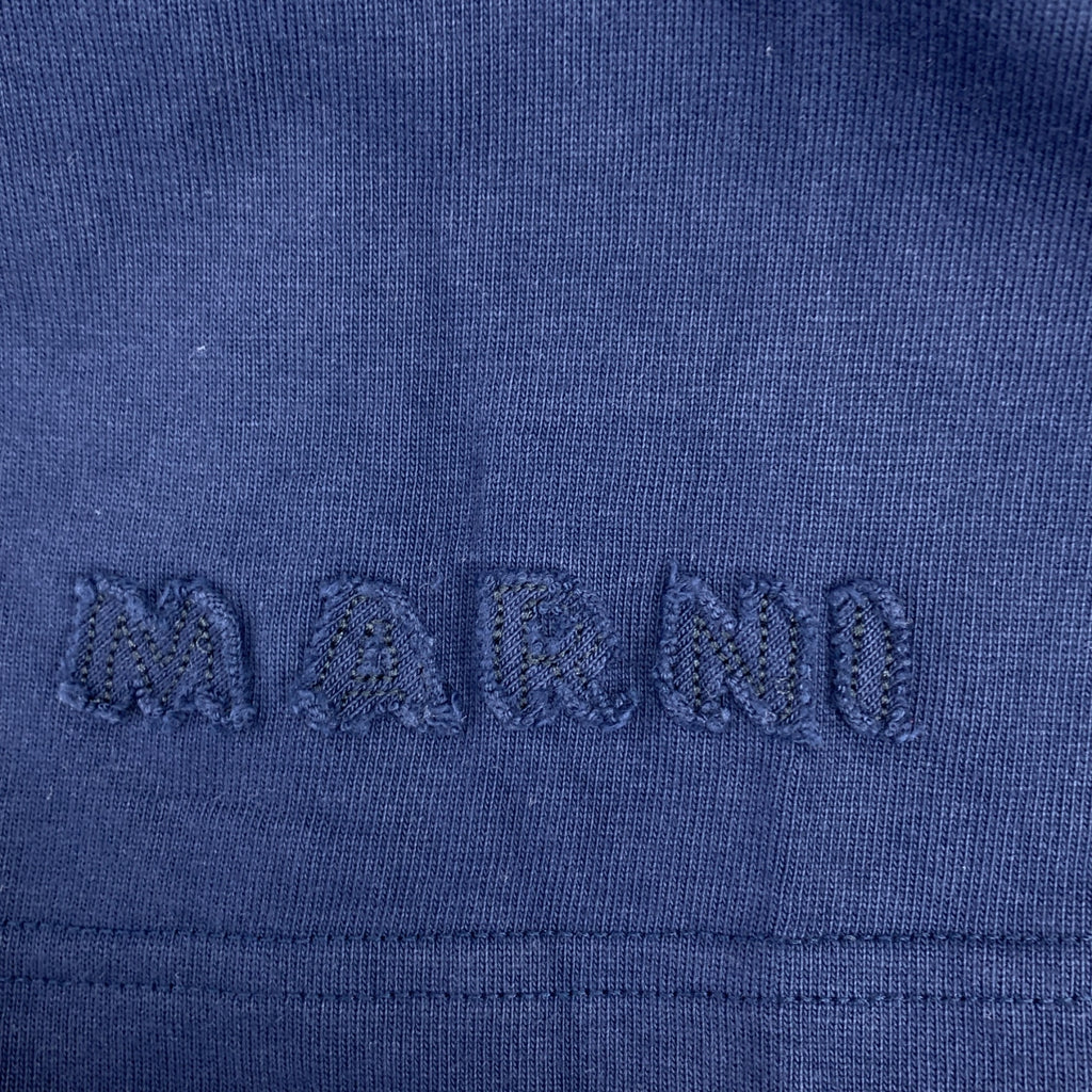 MARNI | 2024SS | 有機棉針織春夏 Polo 衫 | 48 | 海軍藍 | 男款