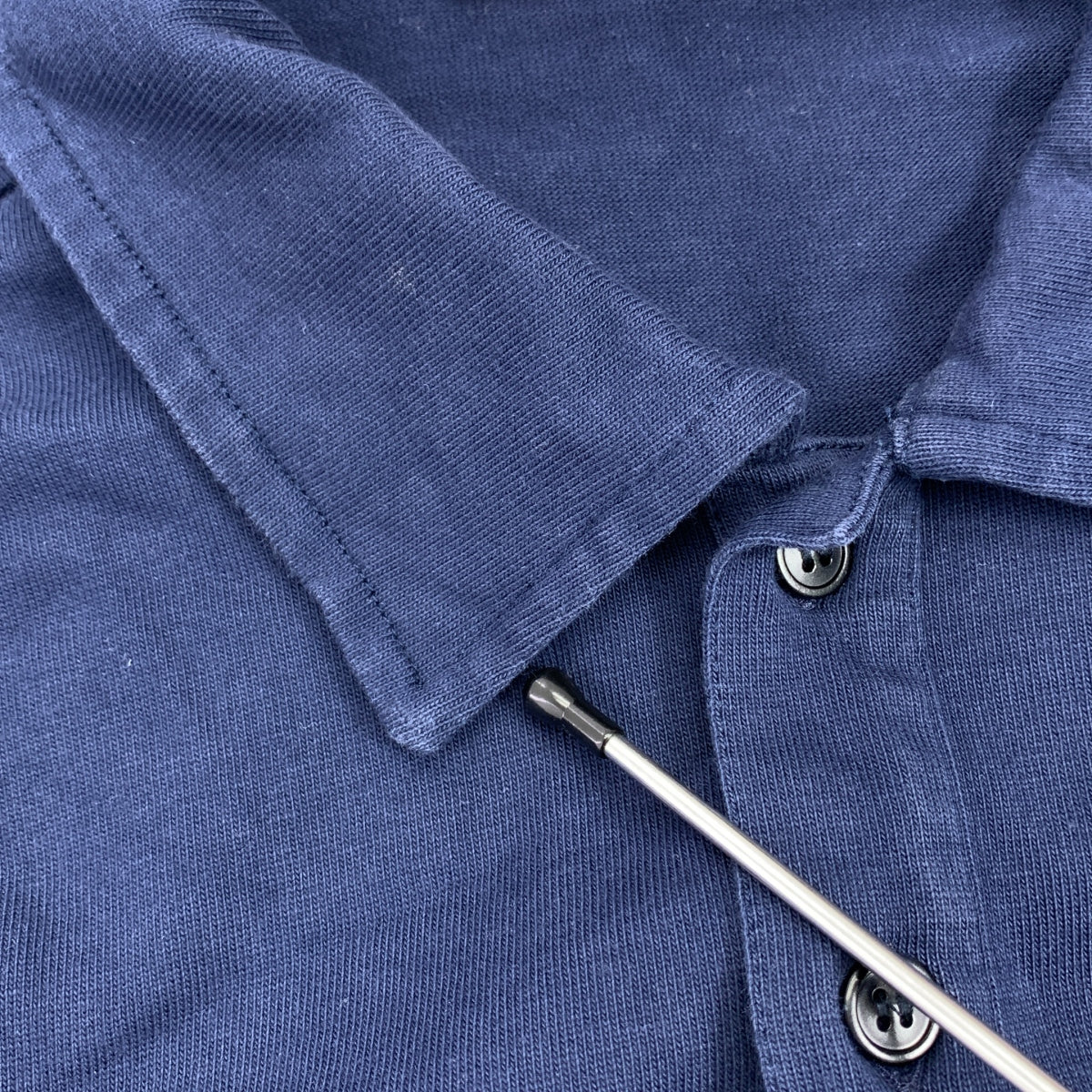 MARNI / マルニ | 2024SS | オーガニックコットン ジャージー S/S ポロ シャツ | 48 | ネイビー | メンズ