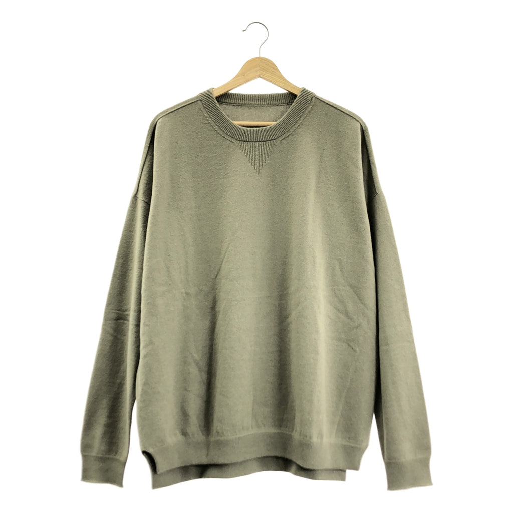 UNITED ARROWS &amp; SONS | 羊絨側開衩圓領毛衣 | M碼 | 男士