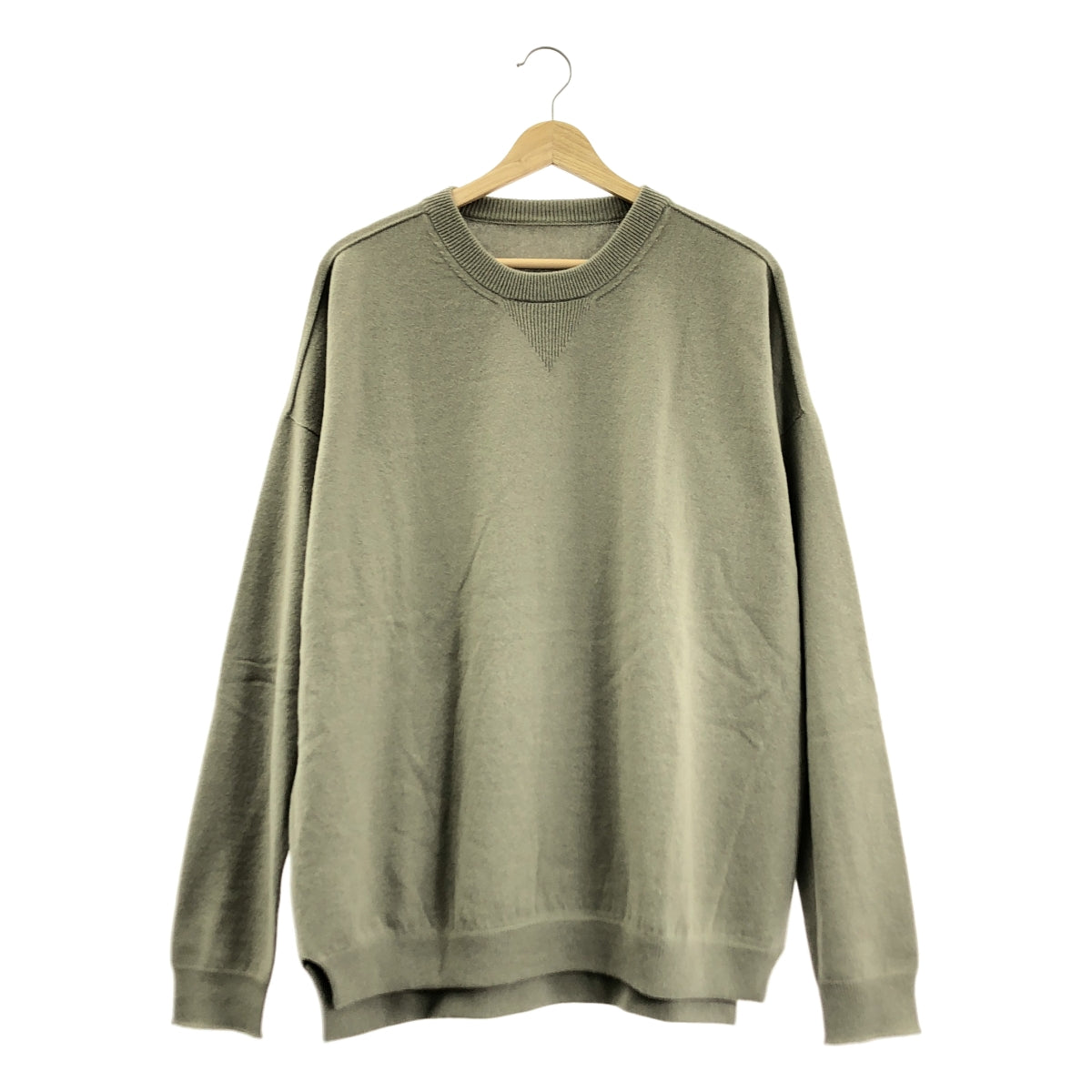 UNITED ARROWS &amp; SONS | 羊絨側開衩圓領毛衣 | M碼 | 男士