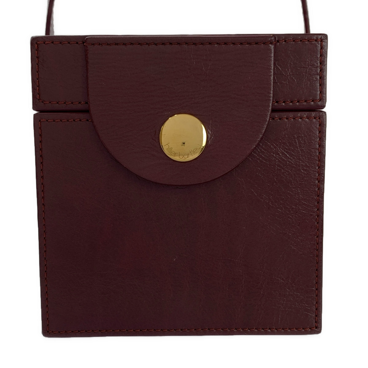 Hillier Bartley / ヒリヤー バートリー | Biotope 取扱い レザー スクエア ハンド ショルダー バッグ |