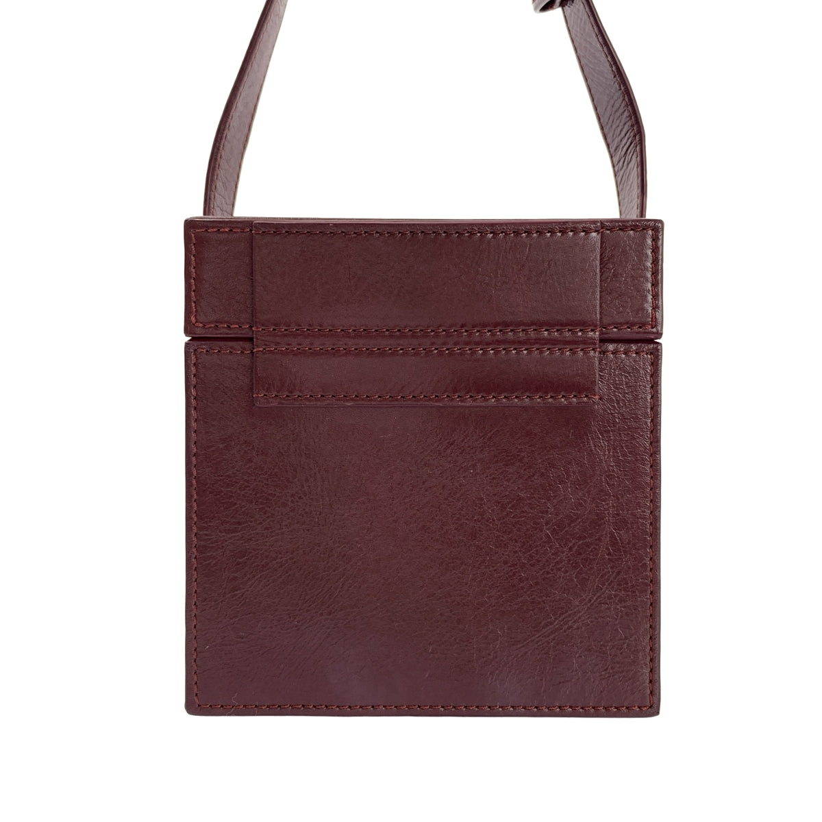 Hillier Bartley / ヒリヤー バートリー | Biotope 取扱い レザー スクエア ハンド ショルダー バッグ |