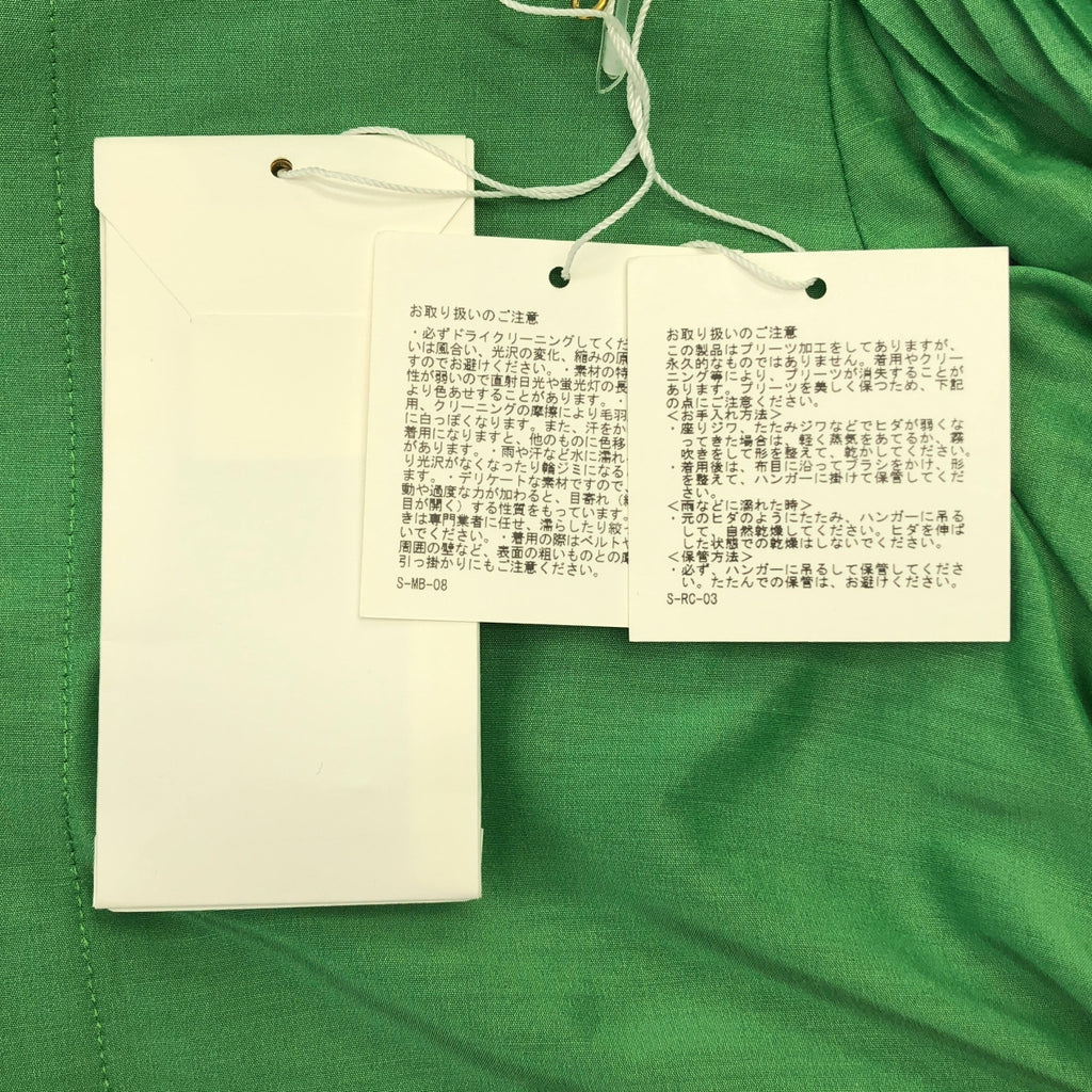 Mame Kurogouchi / マメクロゴウチ | 2022SS | Silk Cotton Puff-Sleeve Dress シルク パフスリーブ ドレス ワンピース | 2 | レディース