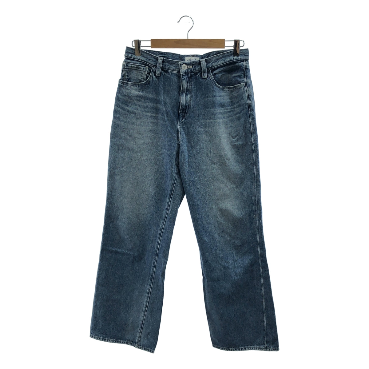 IENA / 예나 | 별주 woadblue / WB2332 VIOLA 와이드 스트레이트 데님 팬츠 | 25 | 인디고 | 여성