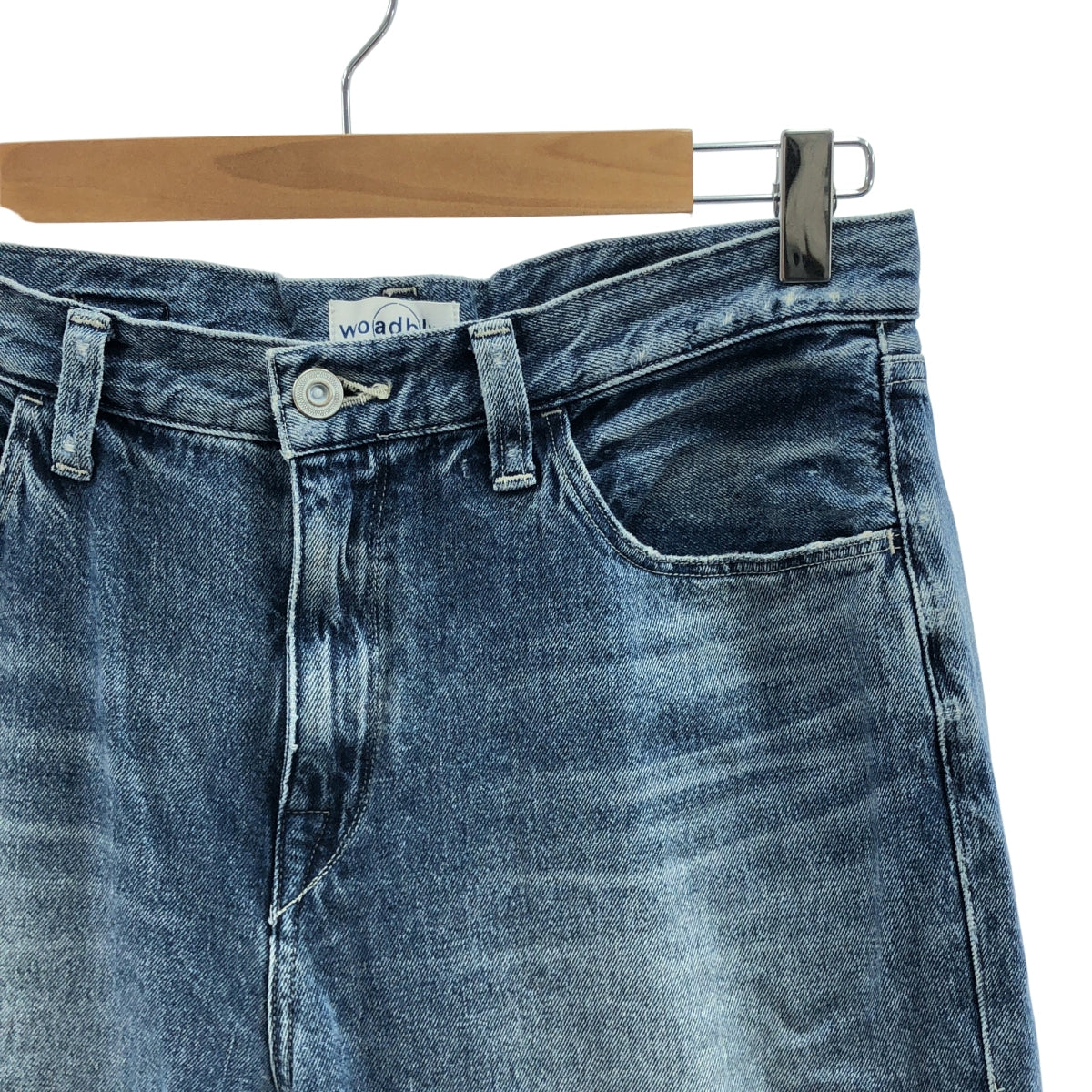 IENA / 예나 | 별주 woadblue / WB2332 VIOLA 와이드 스트레이트 데님 팬츠 | 25 | 인디고 | 여성