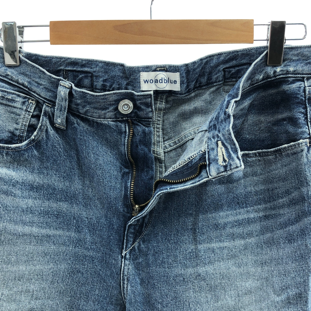 IENA / 예나 | 별주 woadblue / WB2332 VIOLA 와이드 스트레이트 데님 팬츠 | 25 | 인디고 | 여성