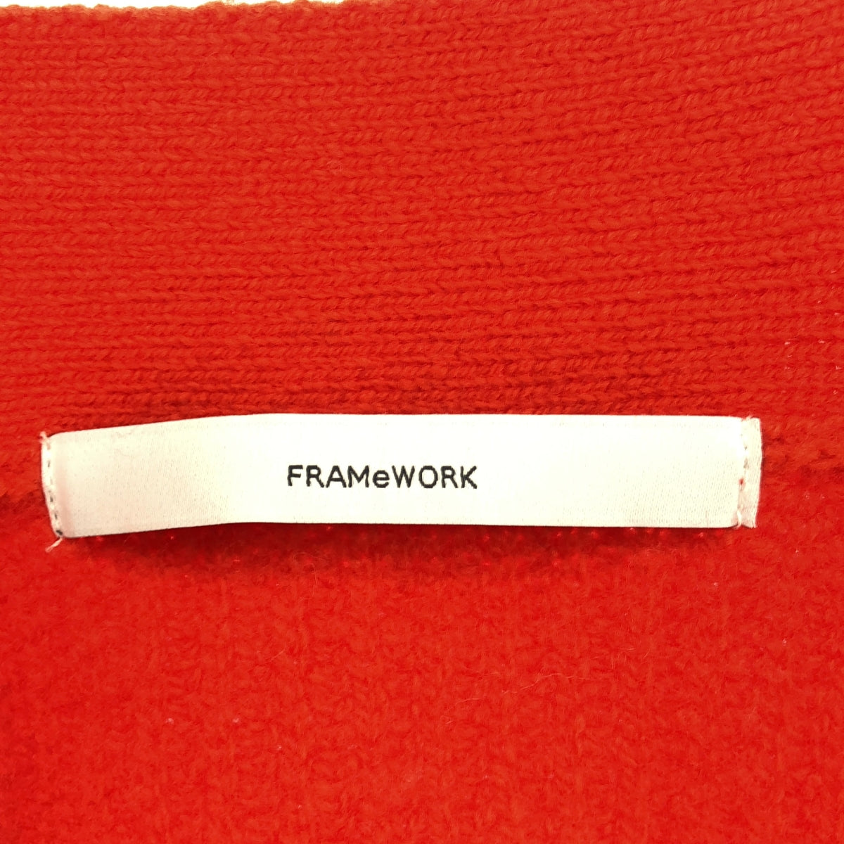 Framework | 2023AW | SUPER GEELONG Single Rib Cardigan | F | Red | Women's