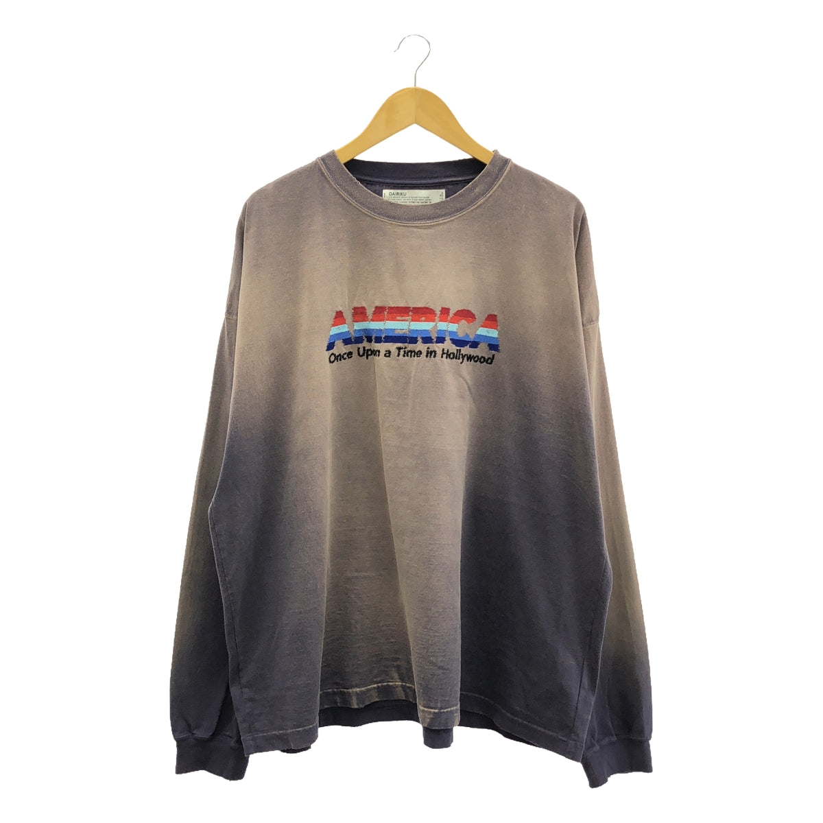 DAIRIKU / Dairiku | 2024SS | AMERICA Vintage Sunburn Tee Long Sleeve T-shirt | F | Men's