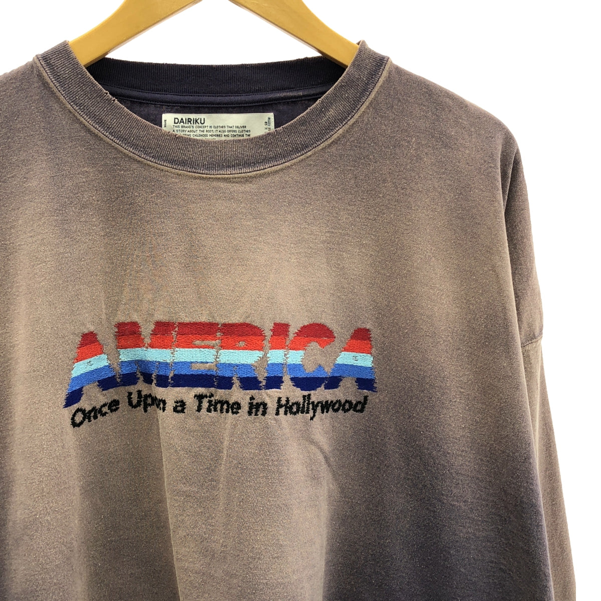 DAIRIKU / Dairiku | 2024SS | AMERICA Vintage Sunburn Tee Long Sleeve T-shirt | F | Men's