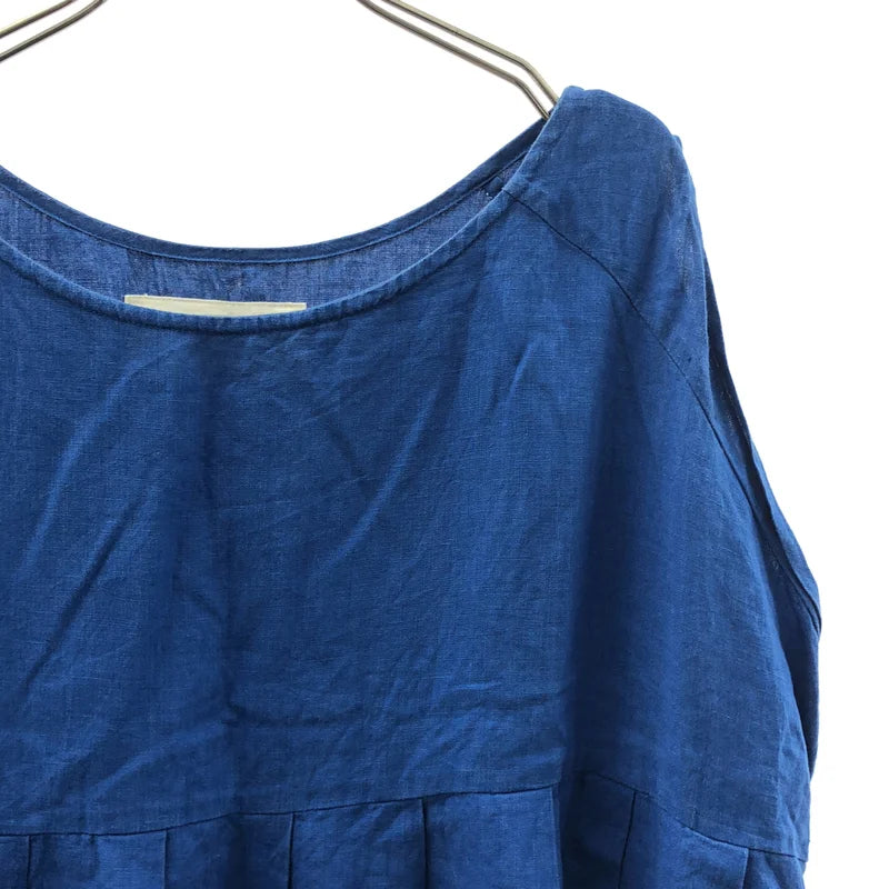 veritecoeur / ヴェリテクール | リネン ブレスタック ノースリーブ ワンピース | F | レディース