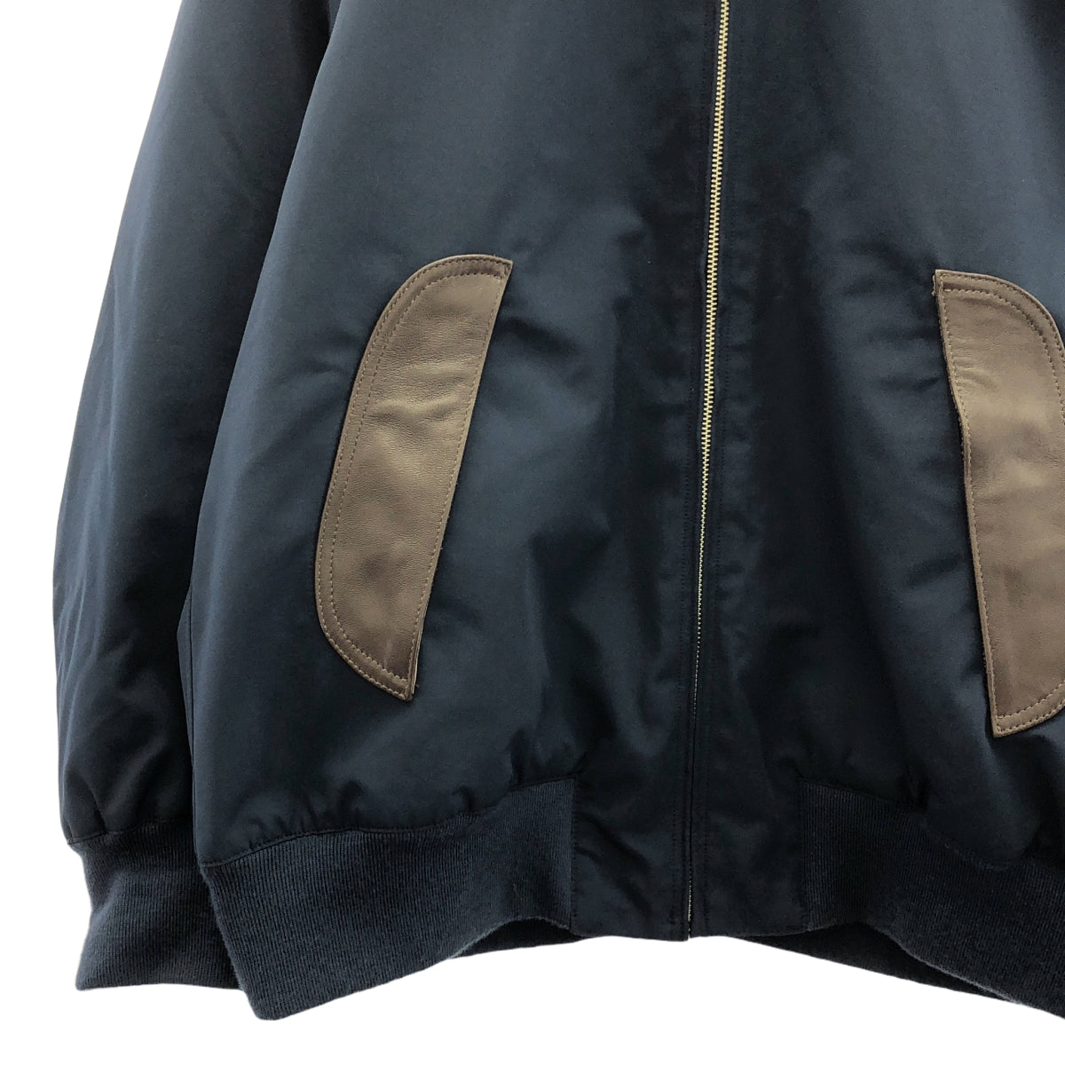 PHINGERIN / フィンガリン | 2025SS | DETACHABLE HOOD JACKET レザーパーツ フーデッド ブルゾン | XL | メンズ