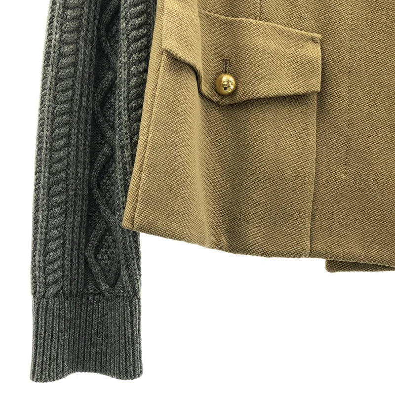 3.1 Phillip Lim / 스리원필립림 | 케이블 전환 금장 버튼 노카라 재킷 | 4 | 여성