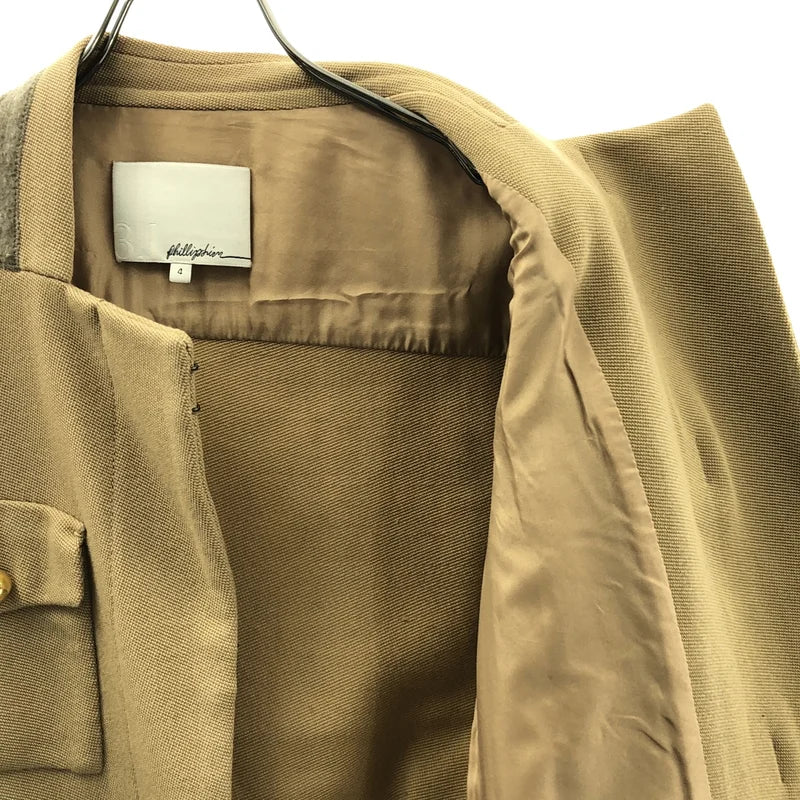 3.1 Phillip Lim / 스리원필립림 | 케이블 전환 금장 버튼 노카라 재킷 | 4 | 여성
