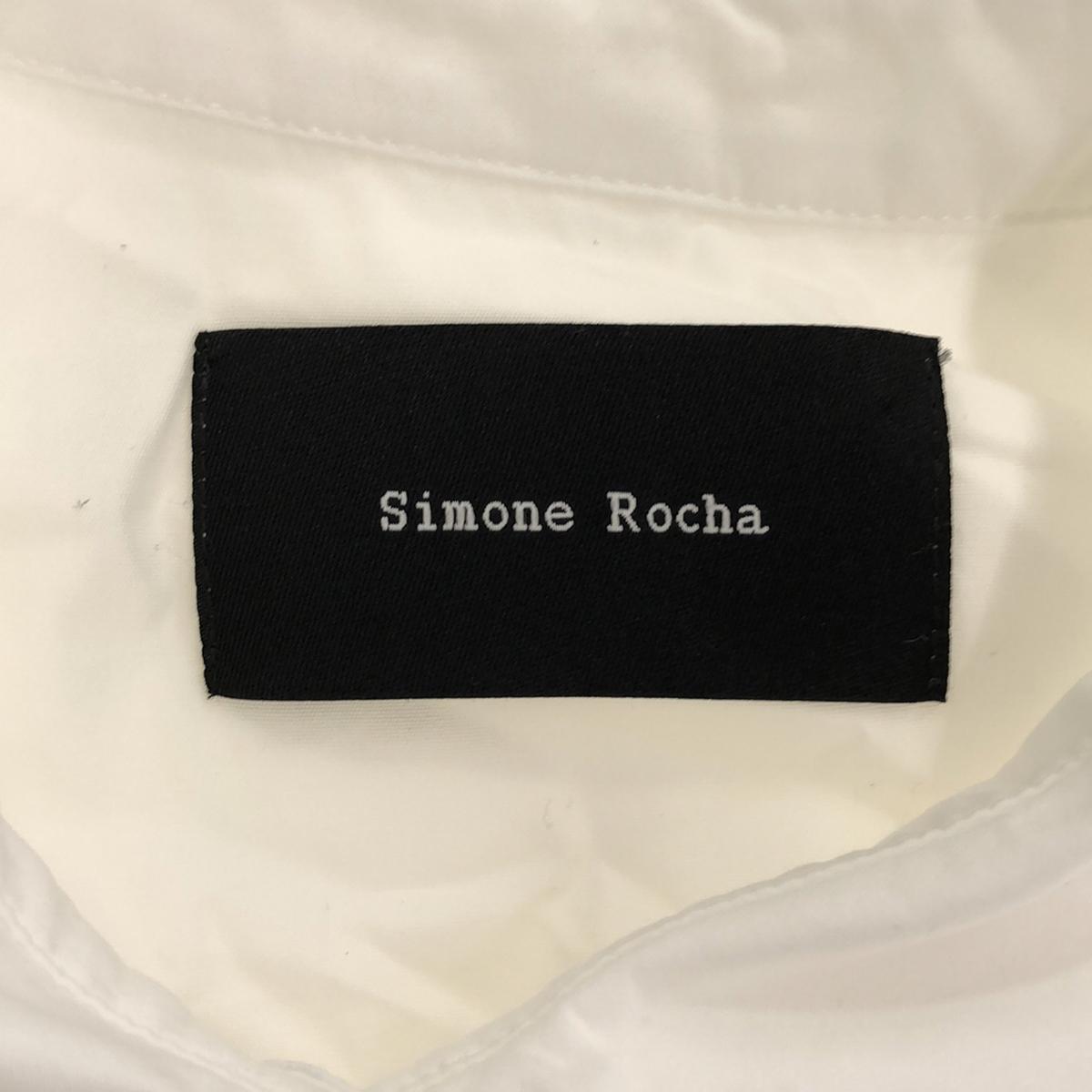 Simone Rocha / シモーネロシャ | フリル チュール切替 パフスリーブ シャツワンピース | UK6 | ホワイト | レディ – KLD