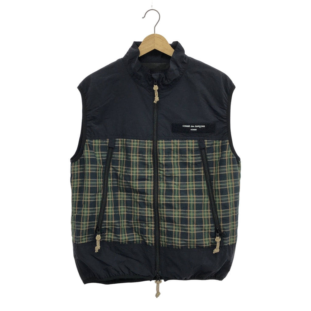 COMME des GARCONS HOMME / コムデギャルソンオム | 2024SS | フルジップ ドローストリング オーバー ベスト / メッシュ総裏地 | S |