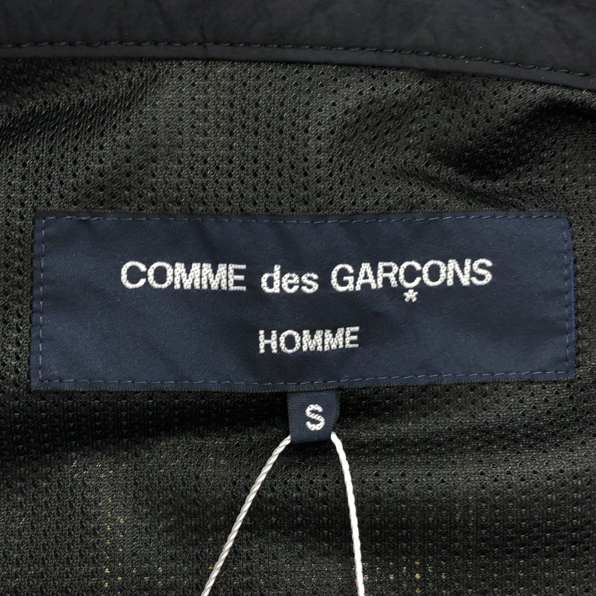 COMME des GARÇONS HOMME | 2024SS | 全拉鍊抽繩背心 / 全網眼襯裡 | 尺寸 S |