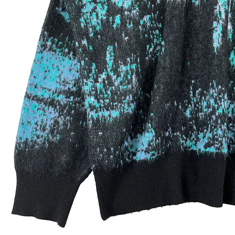 Maison Special / メゾンスペシャル | コンテンポラリーアート ジャガード ニット | 0 | メンズ