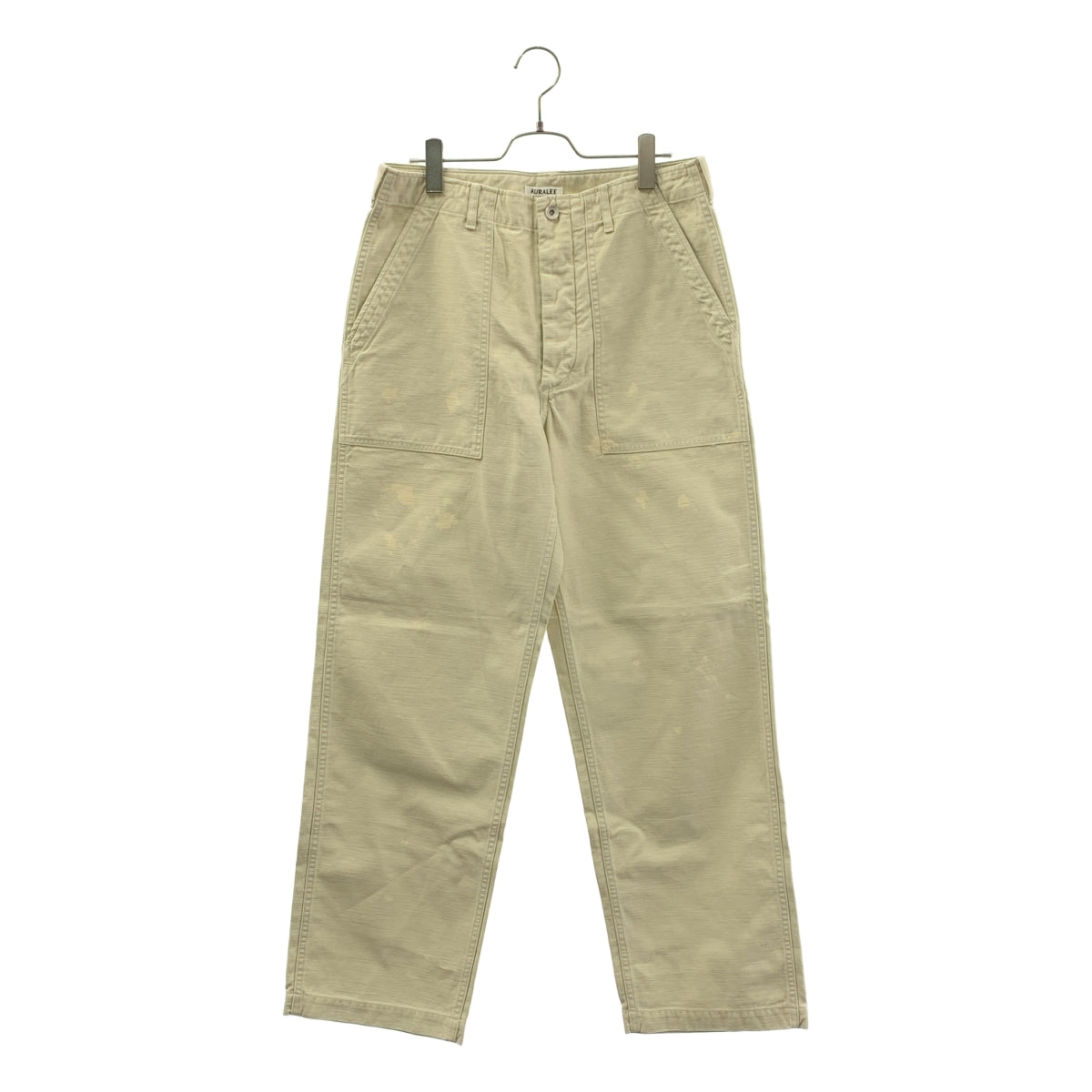 AURALEE / オーラリー | 2025AW | WASHED BAGGY SATIN BLEACHED BAKER PANTS ウォッシュド バギー ブリーチ ベイカーパンツ | 4 | メンズ