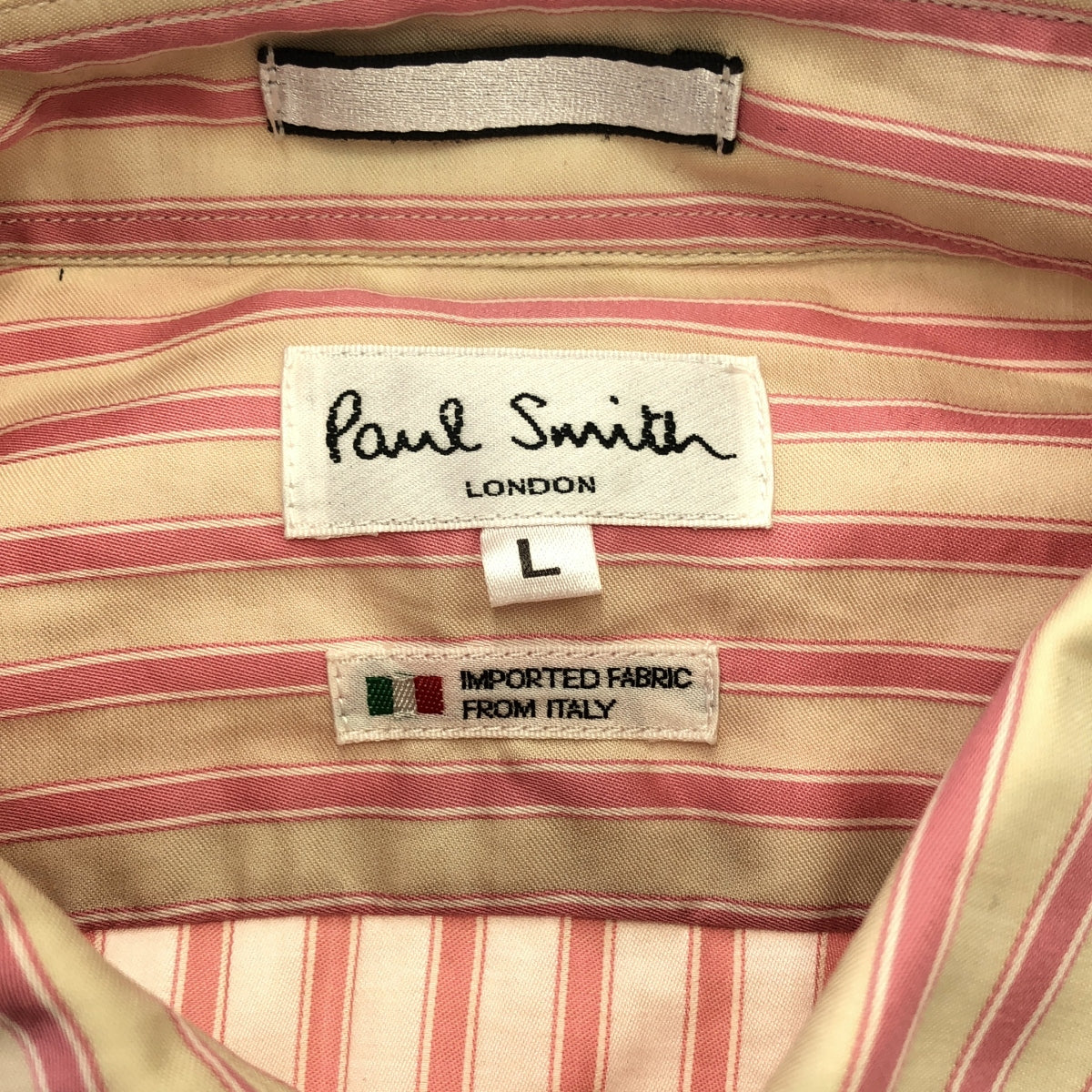 Paul Smith London / ポールスミスロンドン | カフスボタン付き ストライプ ダブルカフス シャツ | L | メンズ