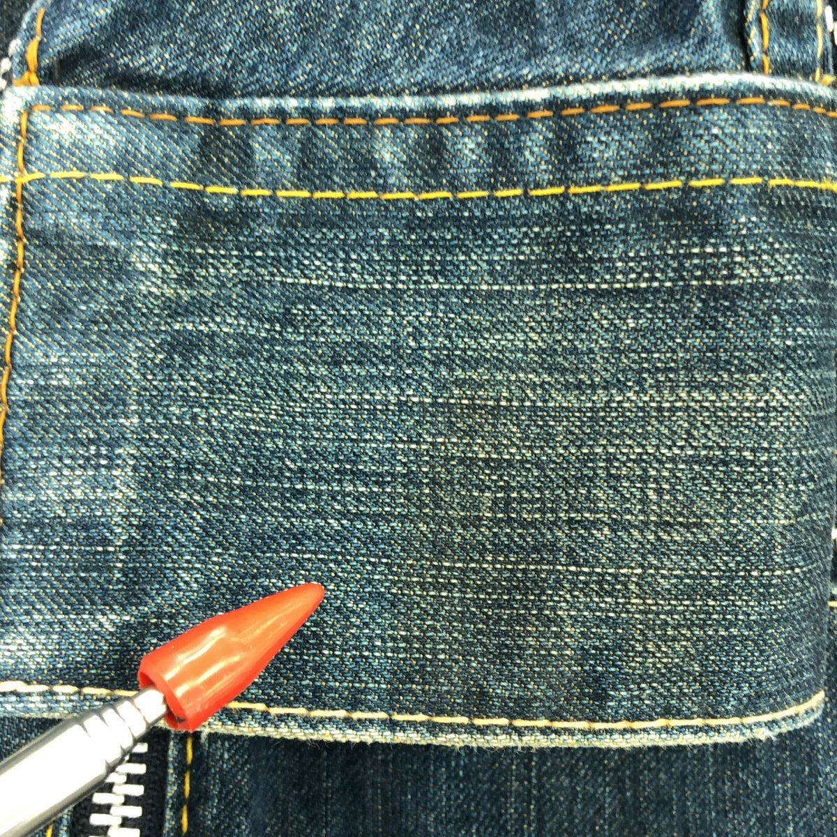 Levi's red / リーバイスレッド | TYPE4 クロアチア製 グリース加工 立体裁断 ジップ デニムジャケット | S | メンズ