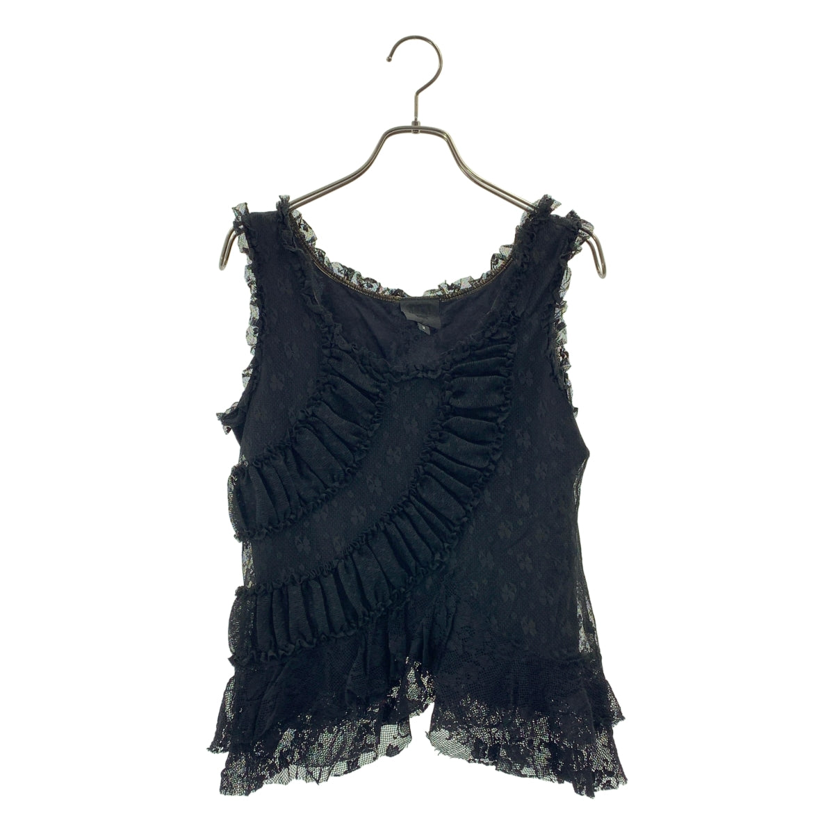 ANNA SUI / アナスイ | アシンメトリー レース ブラウス / 総裏地 | 2 | レディース