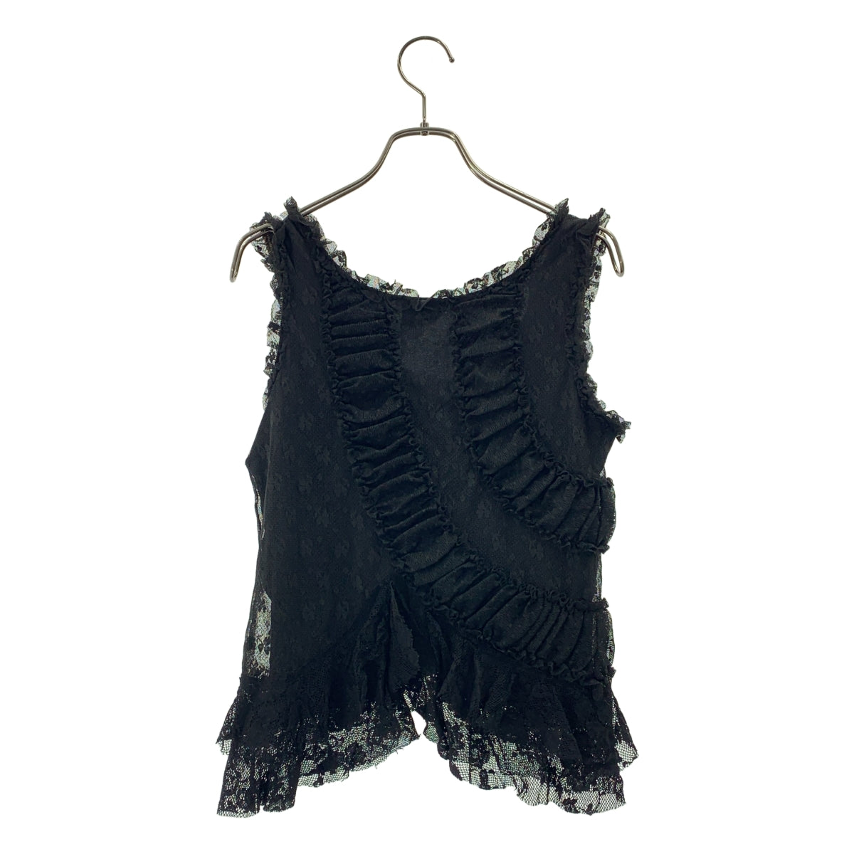 ANNA SUI / アナスイ | アシンメトリー レース ブラウス / 総裏地 | 2 | レディース