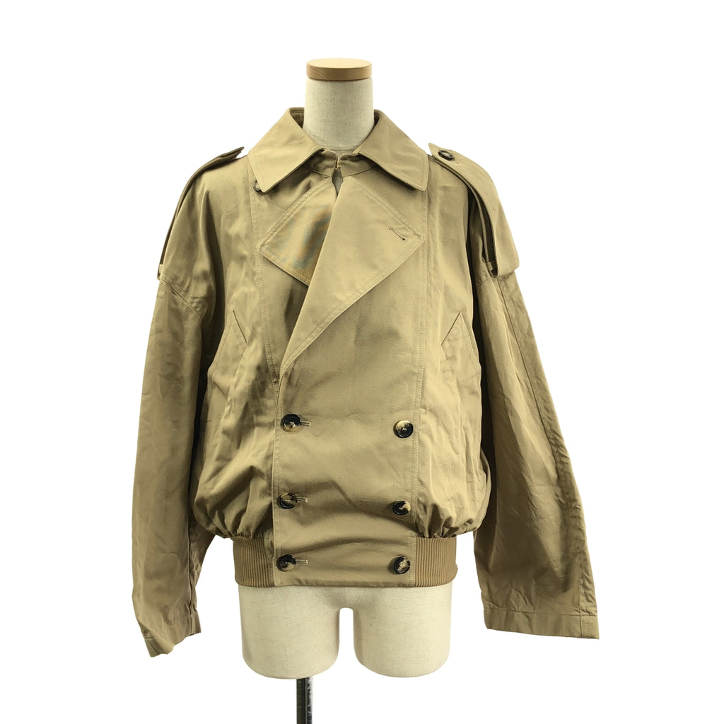 【美品】 LOEWE / 羅威 | Balloon Jacket 氣球風衣外套 | 34 | 米色 | 女款
