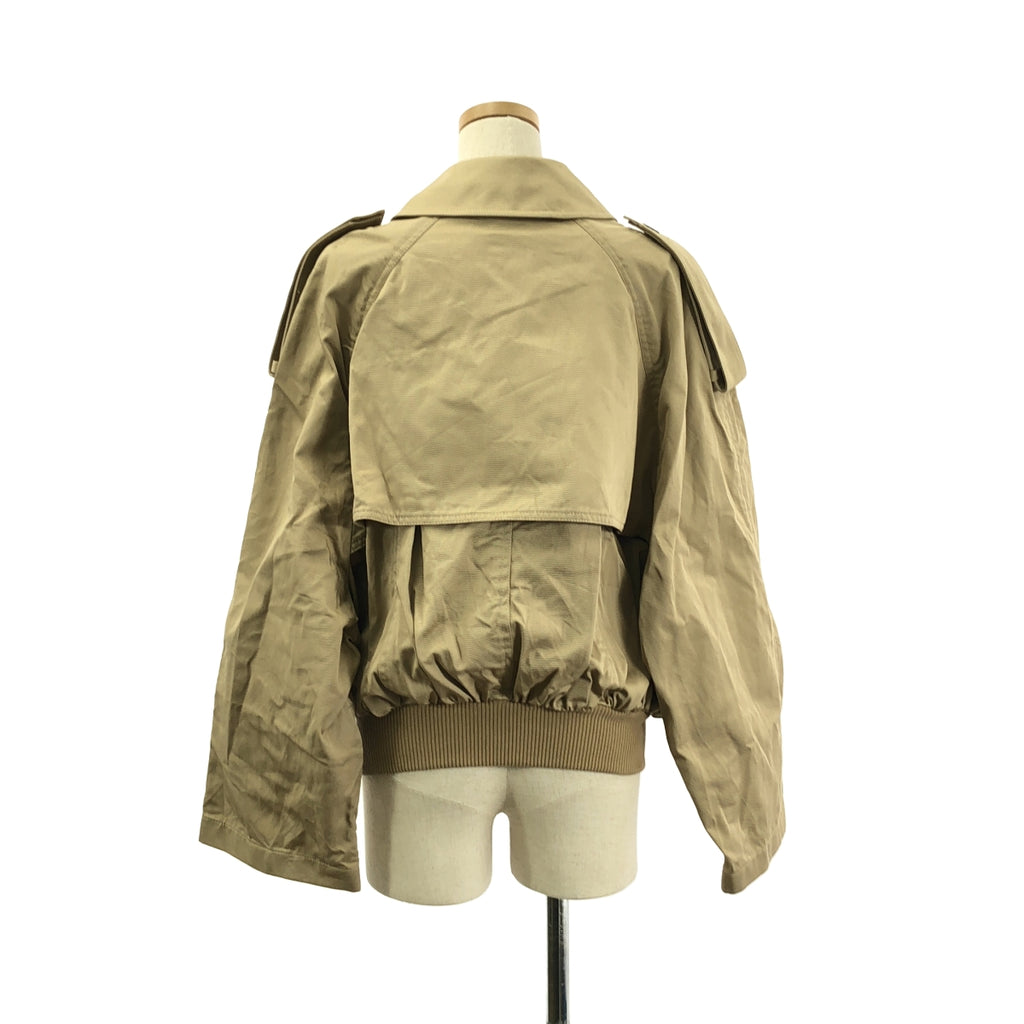 【美品】 LOEWE / 羅威 | Balloon Jacket 氣球風衣外套 | 34 | 米色 | 女款