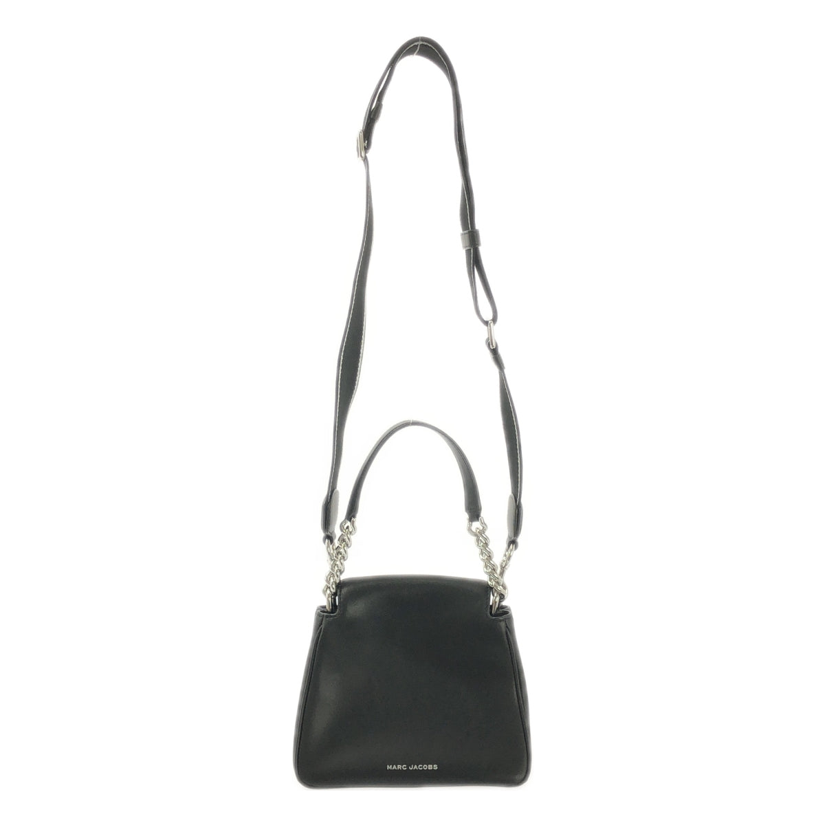 【미품】 MARC JACOBS / 마크 제이콥스 | THE J MARC MINI CHAIN ​​SATCHEL / 2way 숄더 첨부 가죽 체인 핸들 사첼백 | 블랙 | 여성