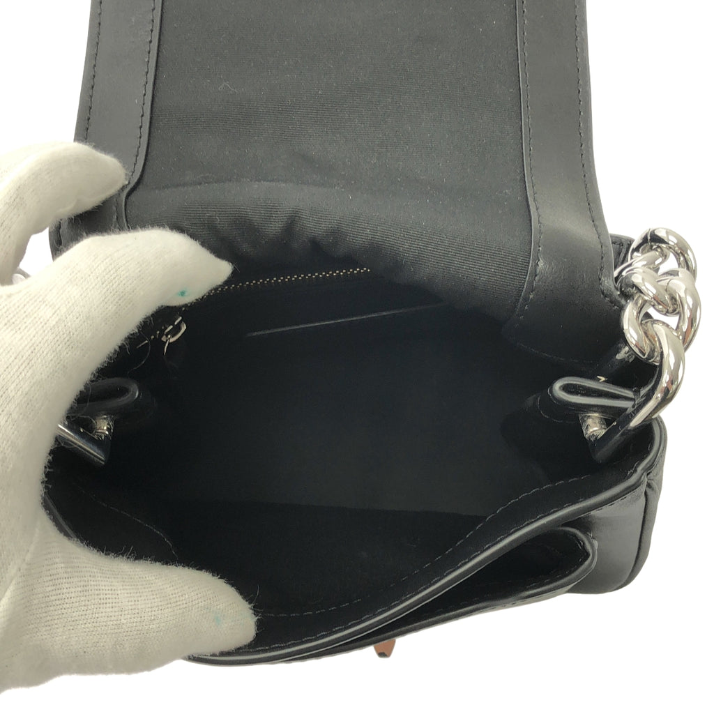 【미품】 MARC JACOBS / 마크 제이콥스 | THE J MARC MINI CHAIN ​​SATCHEL / 2way 숄더 첨부 가죽 체인 핸들 사첼백 | 블랙 | 여성