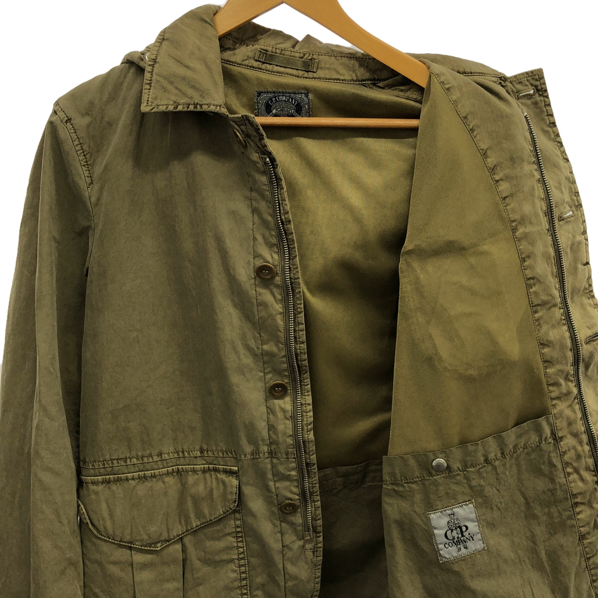 C.P. COMPANY / シーピーカンパニー | Pigment Dyed Mille Miglia Goggle Jacket / ゴーグル ジャケット フーディ | 44 | メンズ