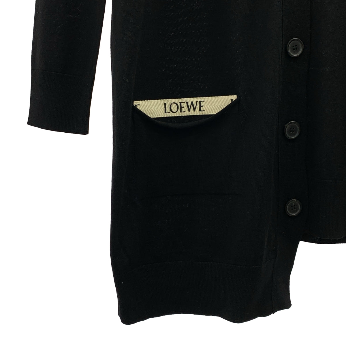 LOEWE / 로에베 | 울 비대칭 가디건 | XS |