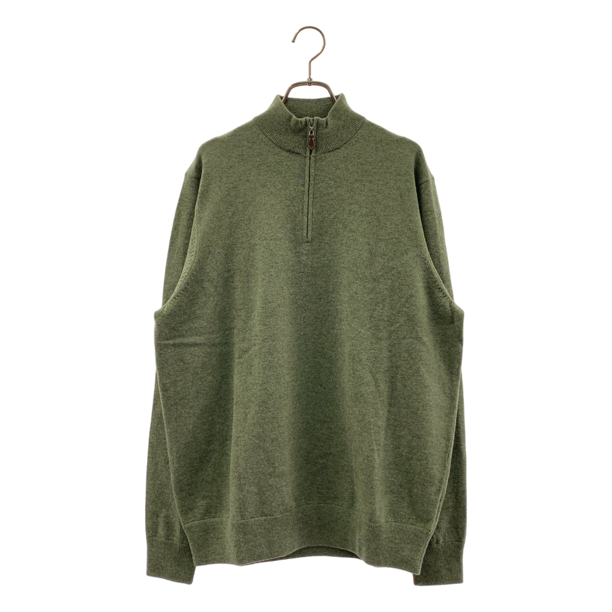 Alan Paine / アランペイン | ウール ハーフジップ ニット | 46 | メンズ