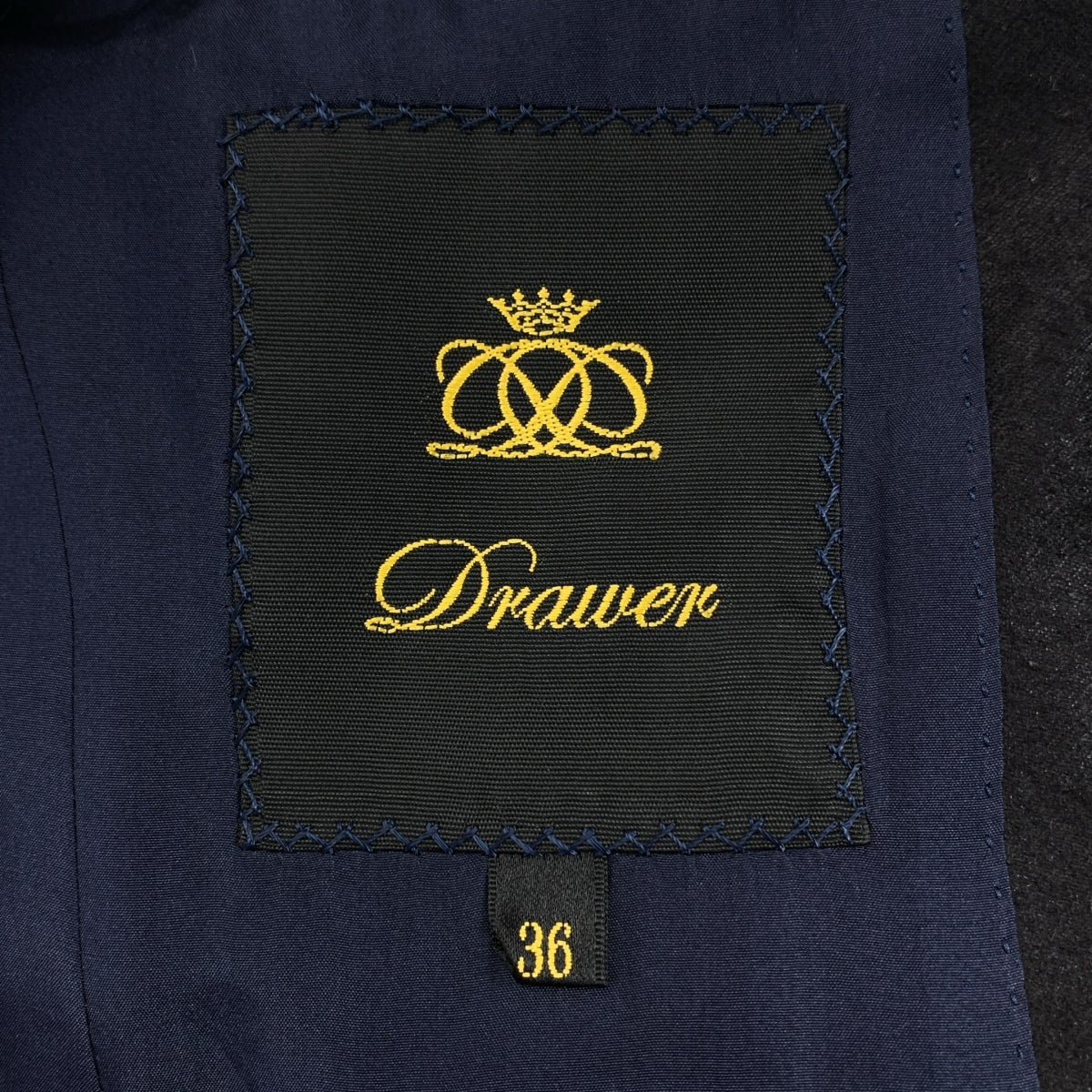 ドゥロワー drawer ジャケット36 Drawer / ドゥロワー | ウール バイカラー テ－ラードジャケット | 36