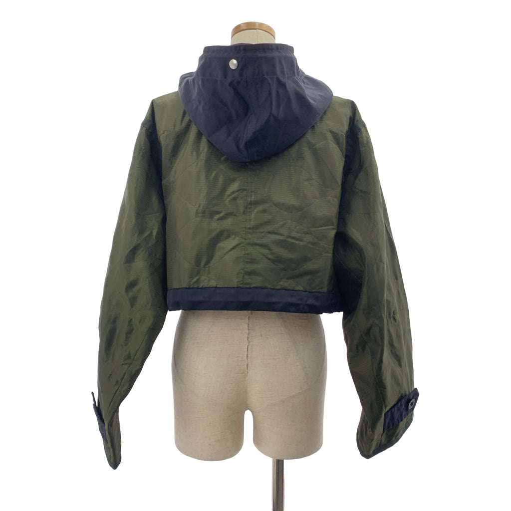 [品相良好] sacai | 2023 | 絎縫夾克 | 1 | 海軍藍/卡其色 | 女款