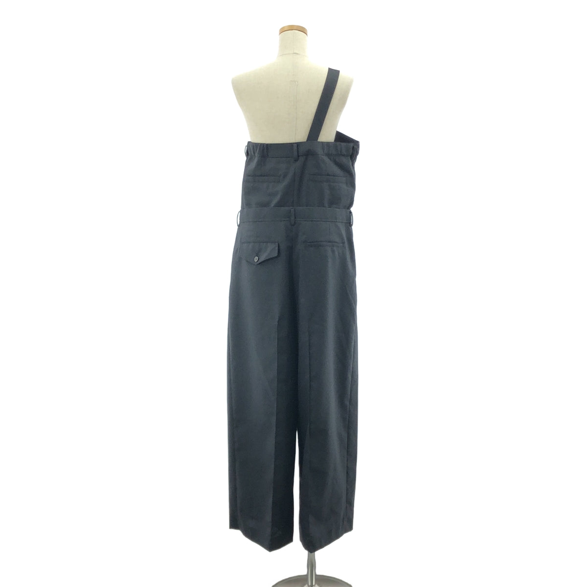 【美品】  noir kei ninomiya / ノワールケイニノミヤ | 2025SS | Wウエスト ウール オールインワン | S | ブラック | レディース