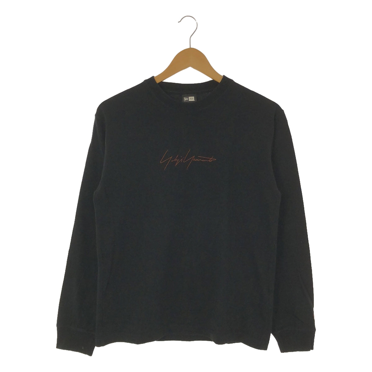 YOHJI YAMAMOTO / Yohji Yamamoto | × NEW ERA New Era collaboration logo embroidered long sleeve T-shirt | S | Black | Men's