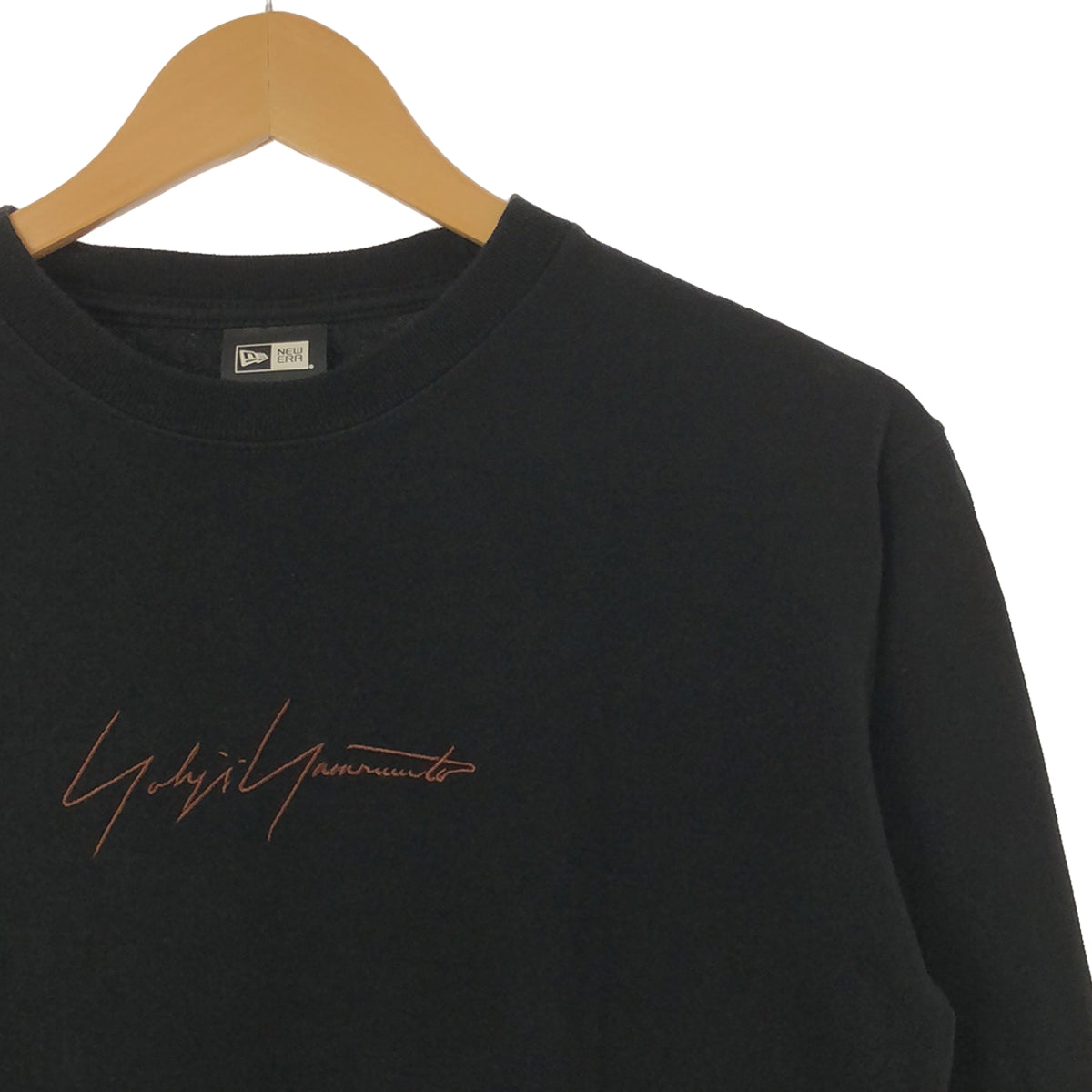 YOHJI YAMAMOTO / Yohji Yamamoto | × NEW ERA New Era collaboration logo embroidered long sleeve T-shirt | S | Black | Men's